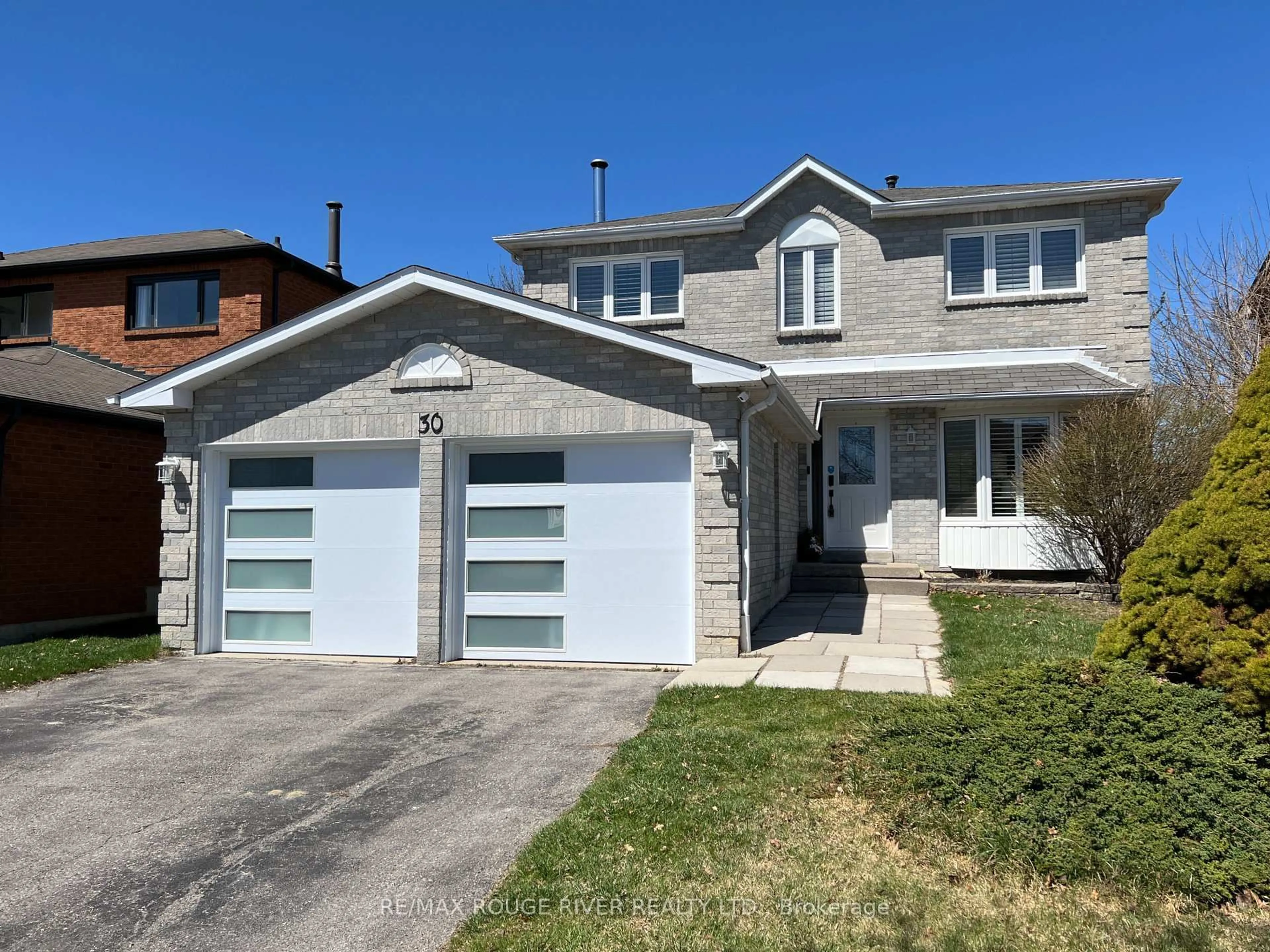 Home with brick exterior material, street for 30 Willowbrook Dr, Whitby Ontario L1R 1S7