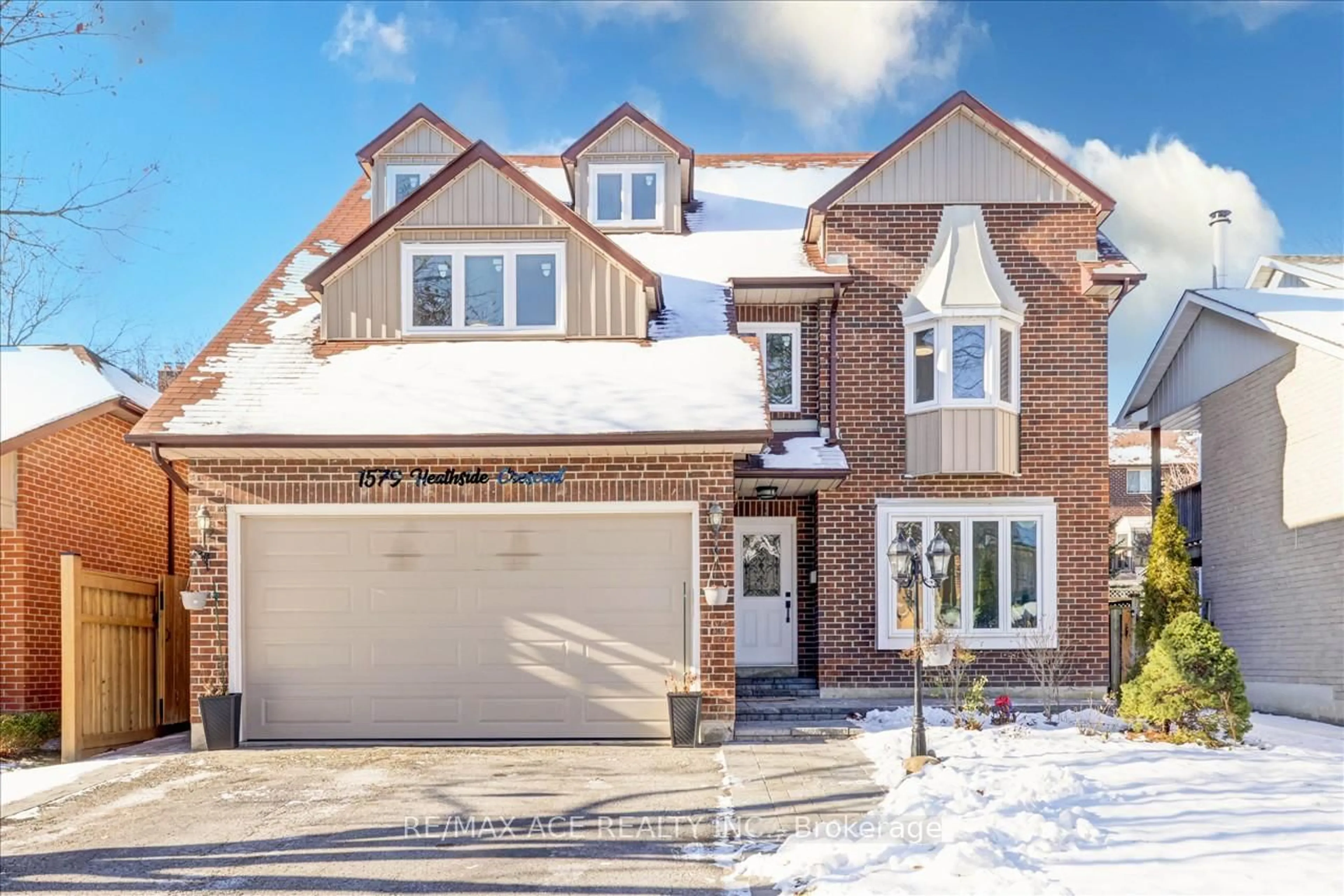 Home with brick exterior material, street for 1579 Heathside Cres, Pickering Ontario L1V 5X1
