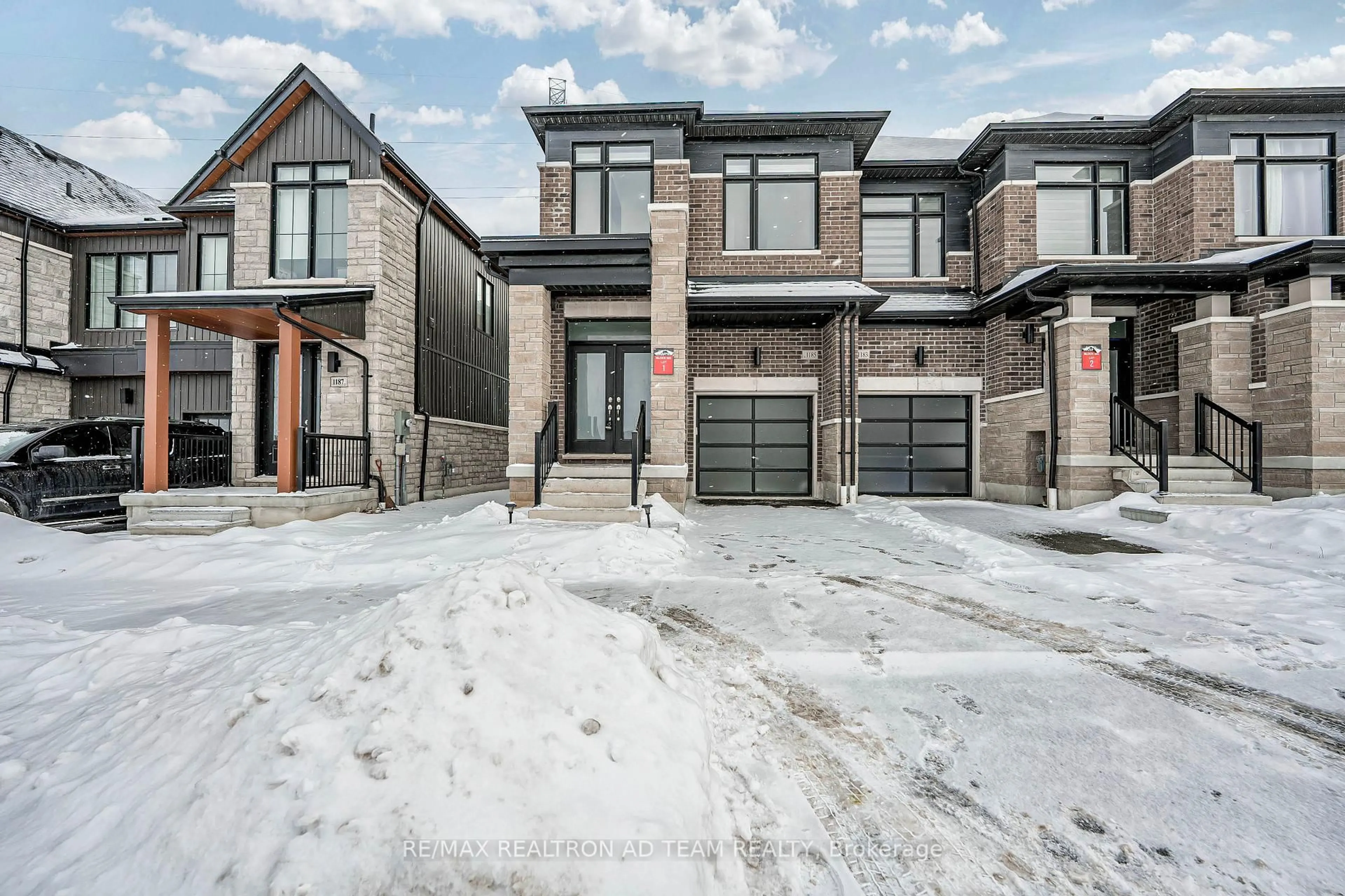 Home with brick exterior material, street for 1185 Marathon Ave, Pickering Ontario L1X 0L8