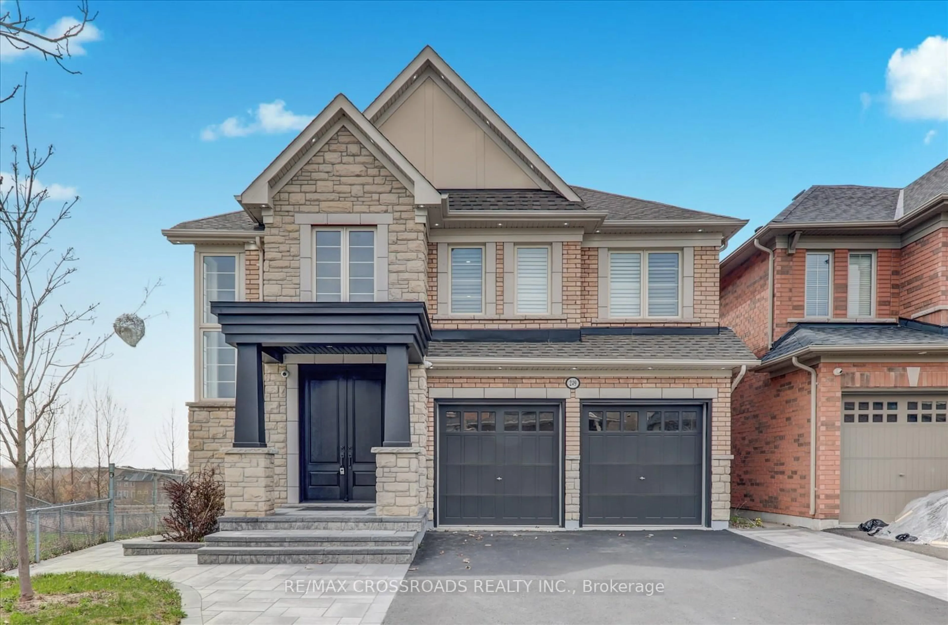 Home with brick exterior material, street for 249 Cosgrove Dr, Oshawa Ontario L1H 7K4