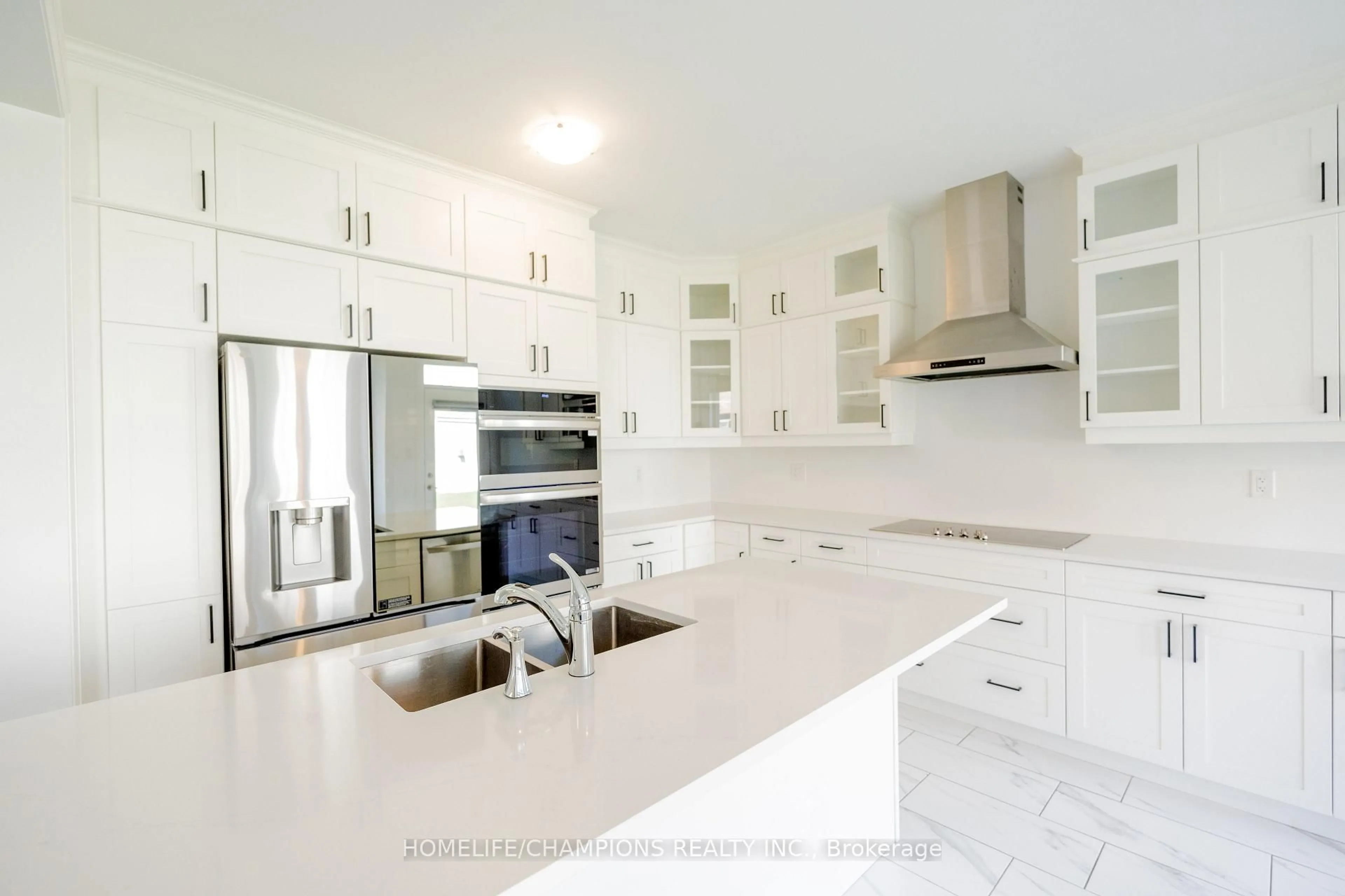 Open concept kitchen, ceramic/tile floor for 1414 Swallowtail Lane, Pickering Ontario L1X 0N8