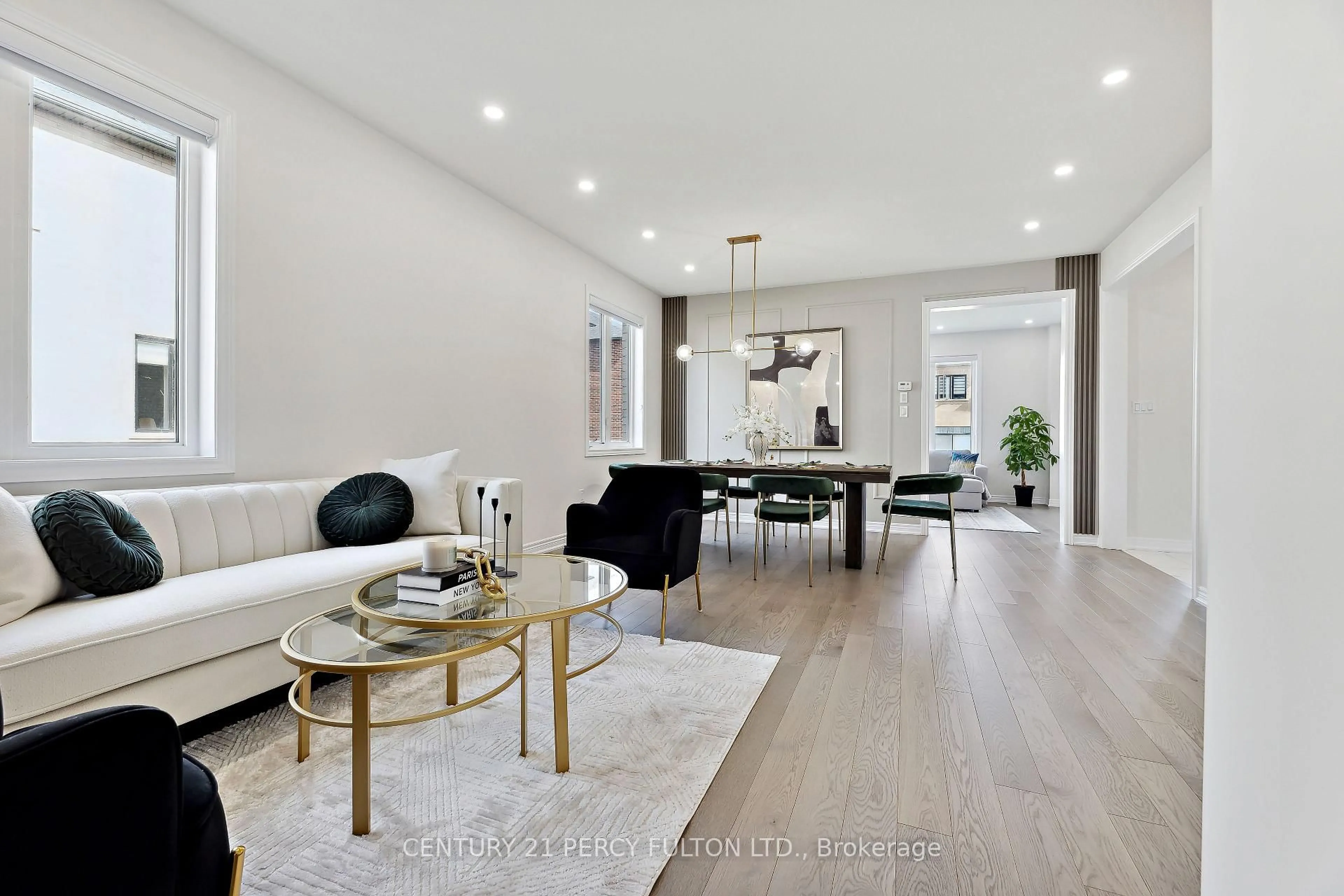 Living room with furniture, wood/laminate floor for 2137 Coppermine St, Oshawa Ontario L1L 0T1