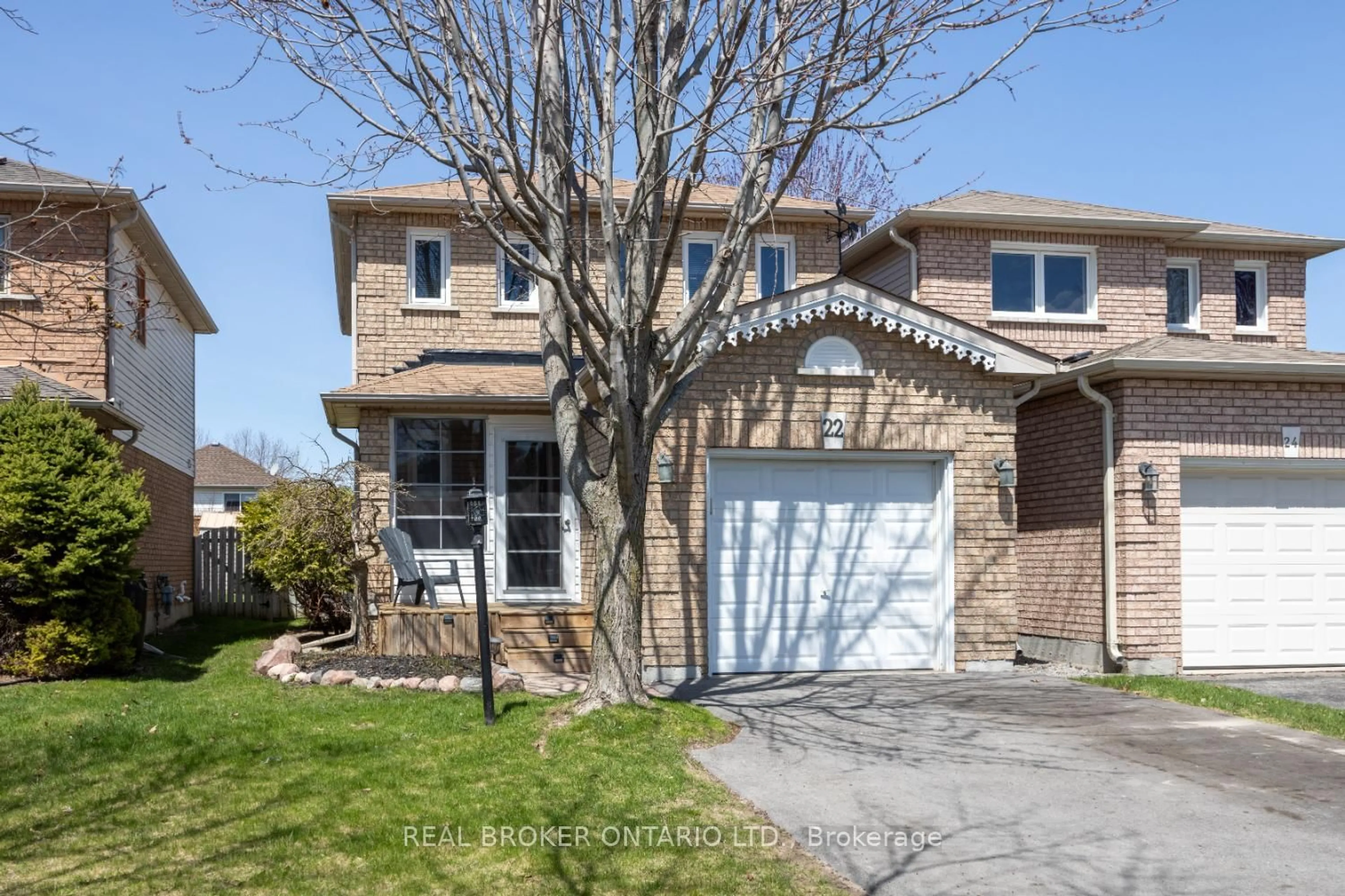 Home with brick exterior material, street for 22 Willey Dr, Clarington Ontario L1C 4Z7