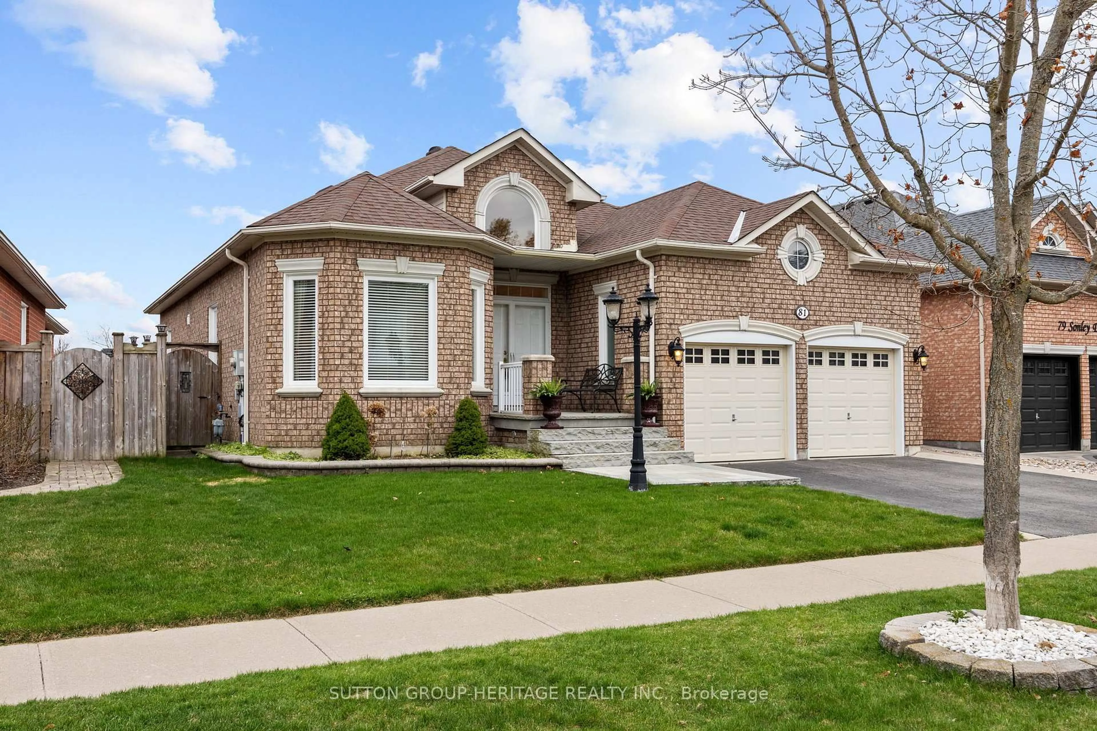 Home with brick exterior material, street for 81 Sonley Dr, Whitby Ontario L1R 3R4