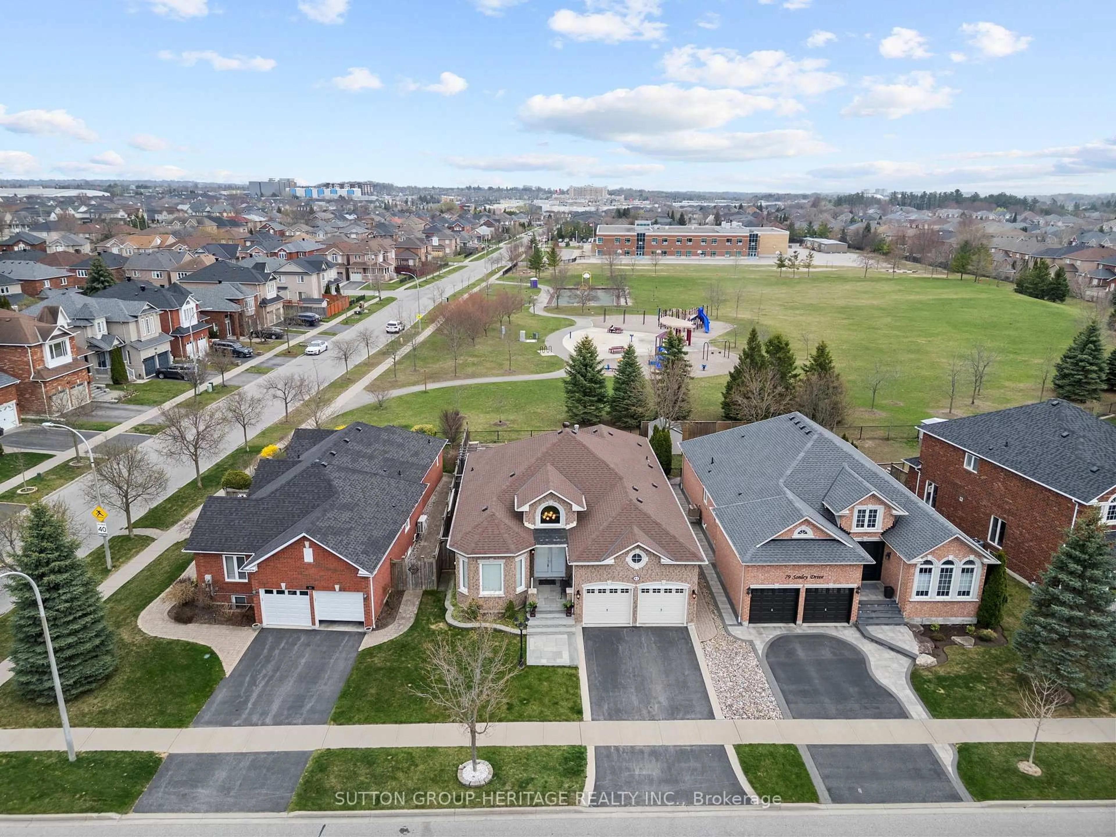 A pic from outside/outdoor area/front of a property/back of a property/a pic from drone, street for 81 Sonley Dr, Whitby Ontario L1R 3R4