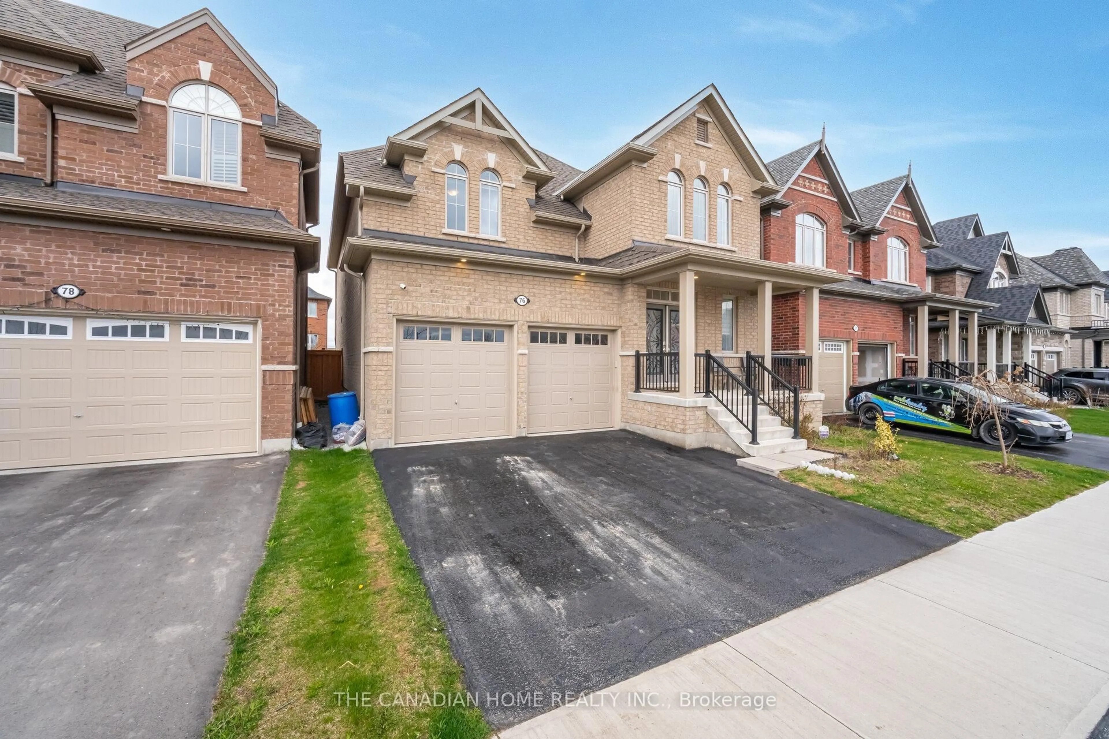 Home with brick exterior material, street for 76 Auckland Dr, Whitby Ontario L1P 0G7