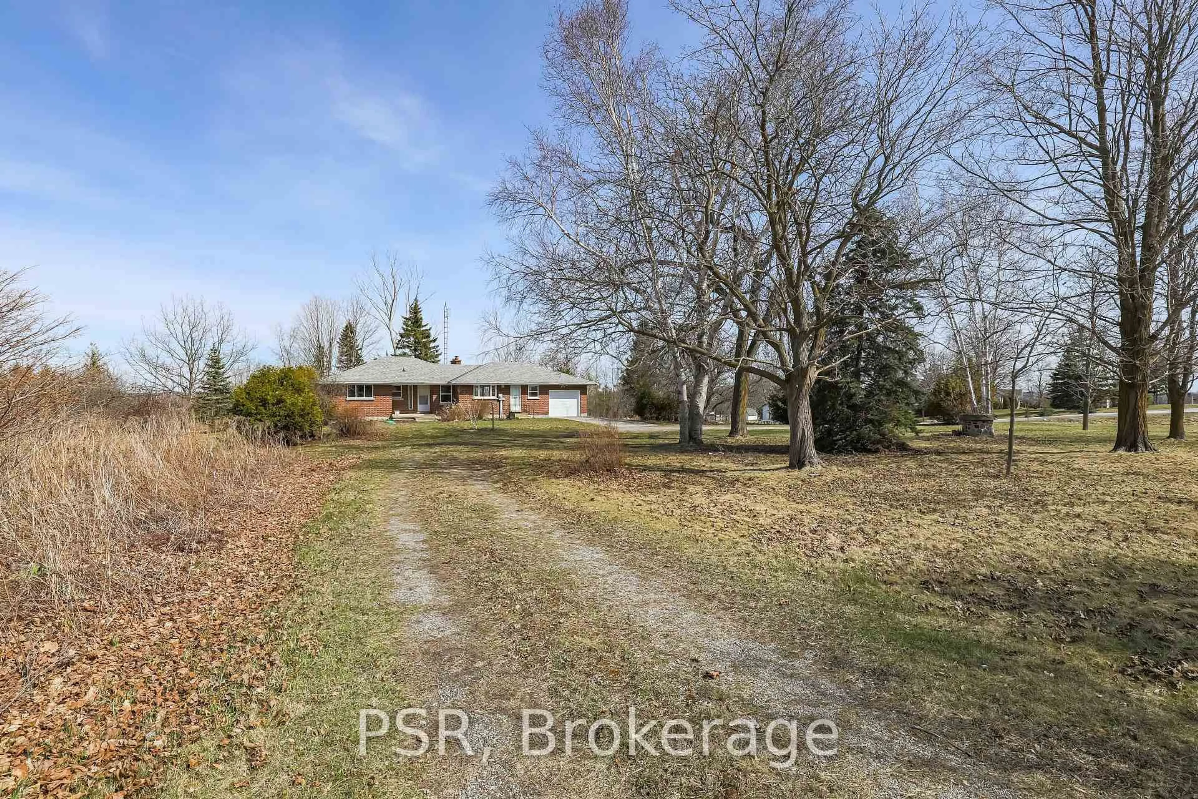 A pic from outside/outdoor area/front of a property/back of a property/a pic from drone, street for 1205 Scugog Line 10 N/A, Scugog Ontario L0C 1G0