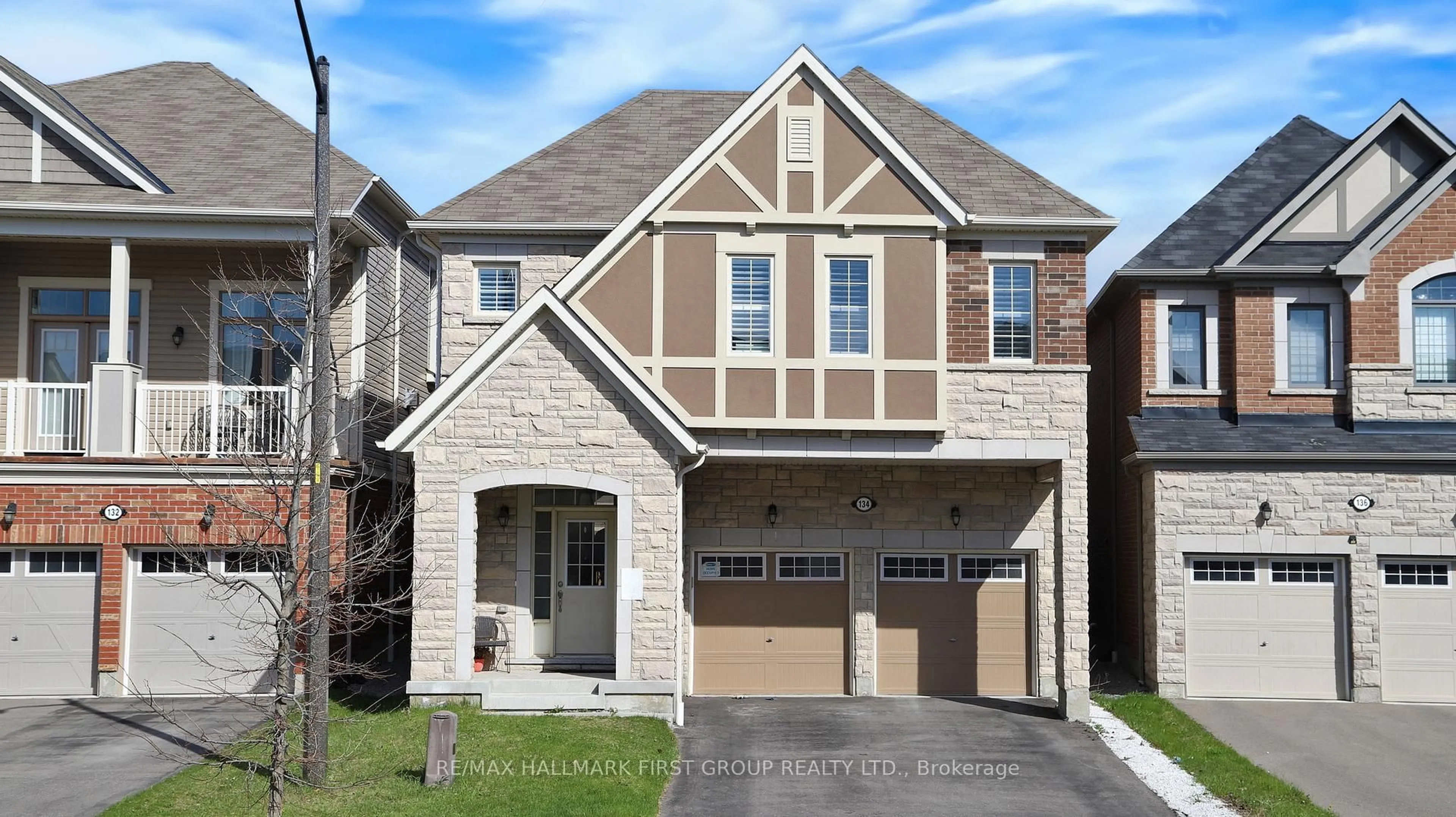 Home with brick exterior material, street for 134 Westfield Dr, Whitby Ontario L1P 0G1