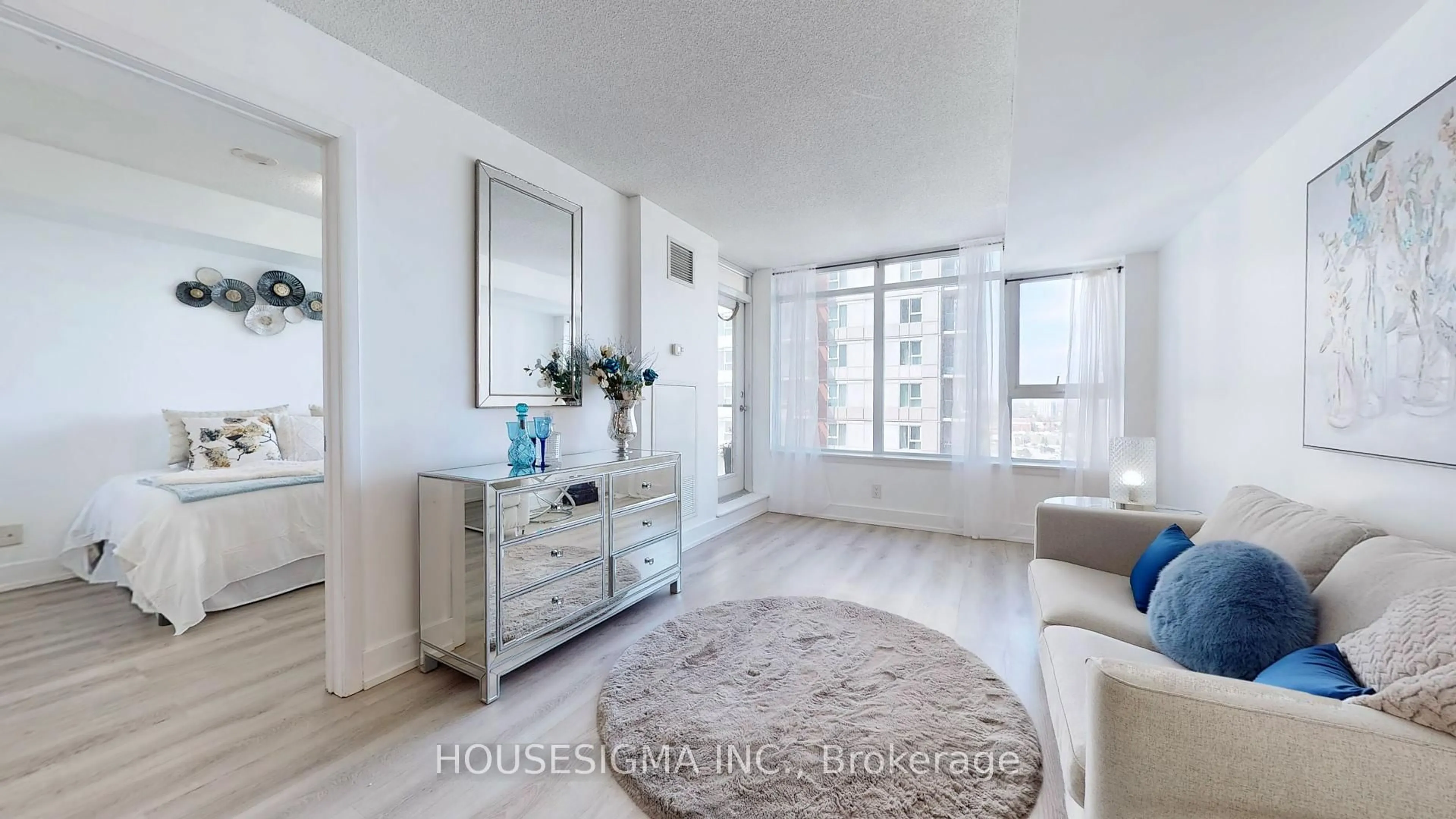 Living room with furniture, unknown for 190 Borough Dr #2211, Toronto Ontario M1P 0B6