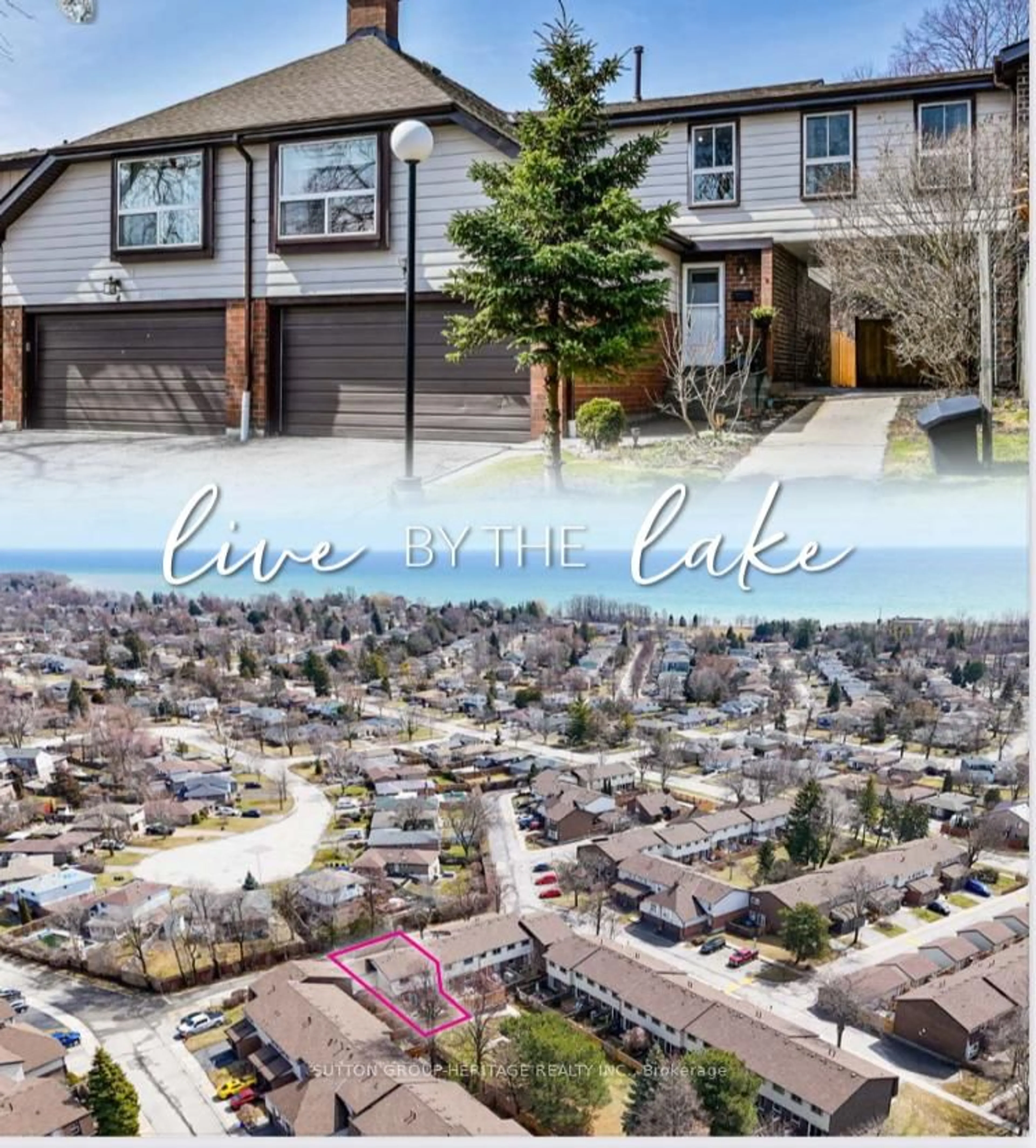 A pic from outside/outdoor area/front of a property/back of a property/a pic from drone, water/lake/river/ocean view for 2 Cook Lane #23, Ajax Ontario L1S 3N6