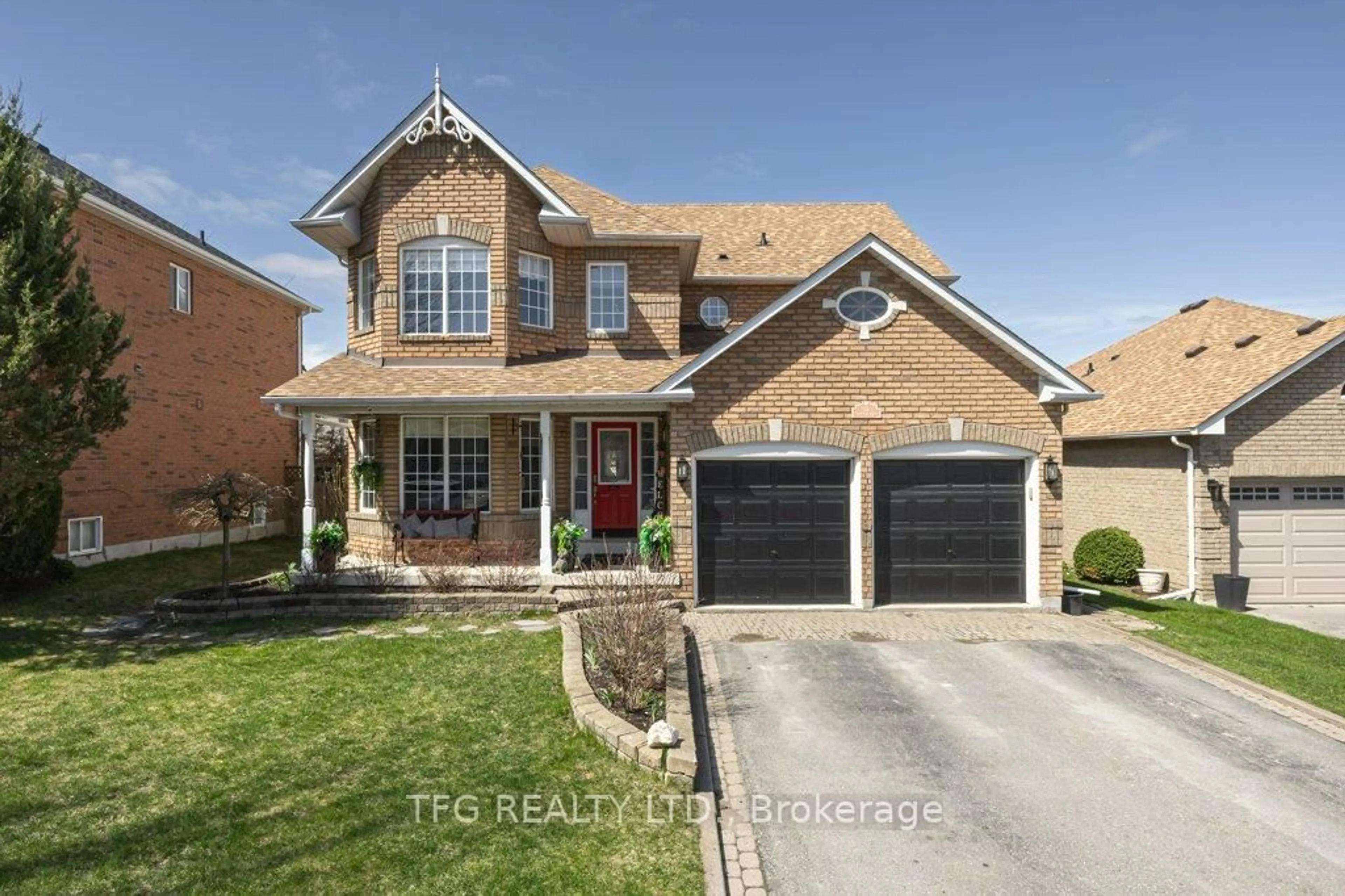 Home with brick exterior material, street for 56 Perryview Dr, Scugog Ontario L9L 1T5