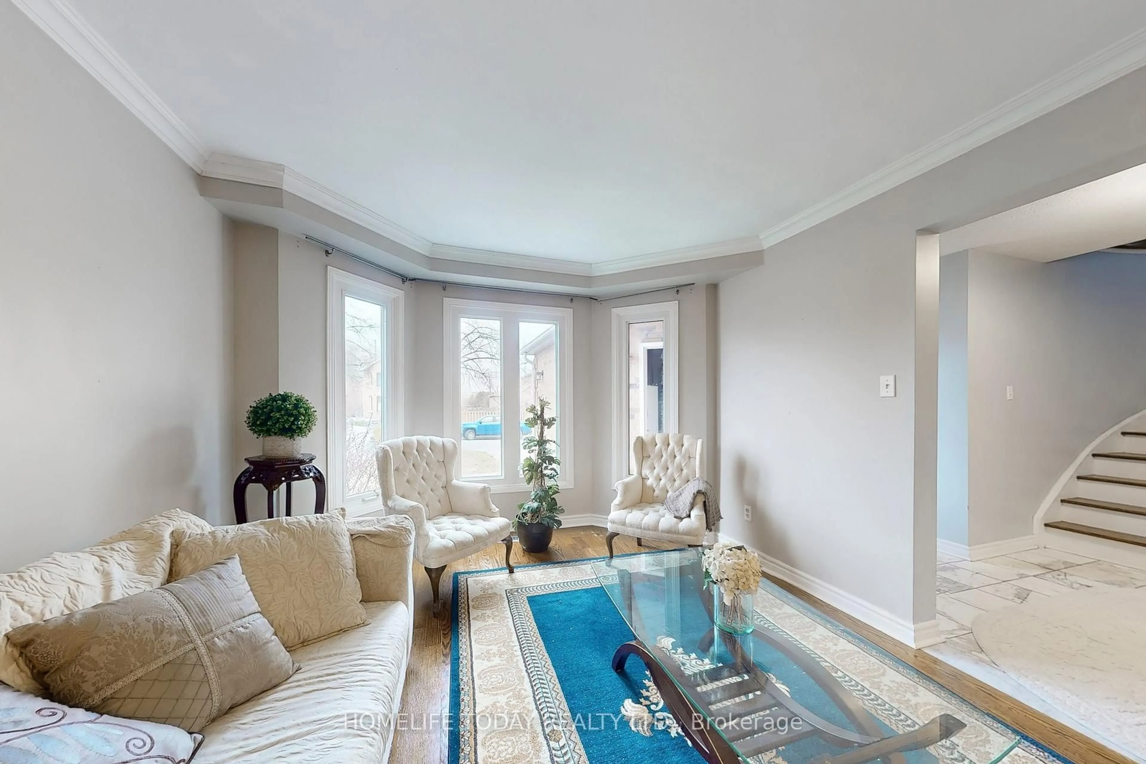 Living room with furniture, unknown for 1604 Deerbrook Dr, Pickering Ontario L1V 5B7