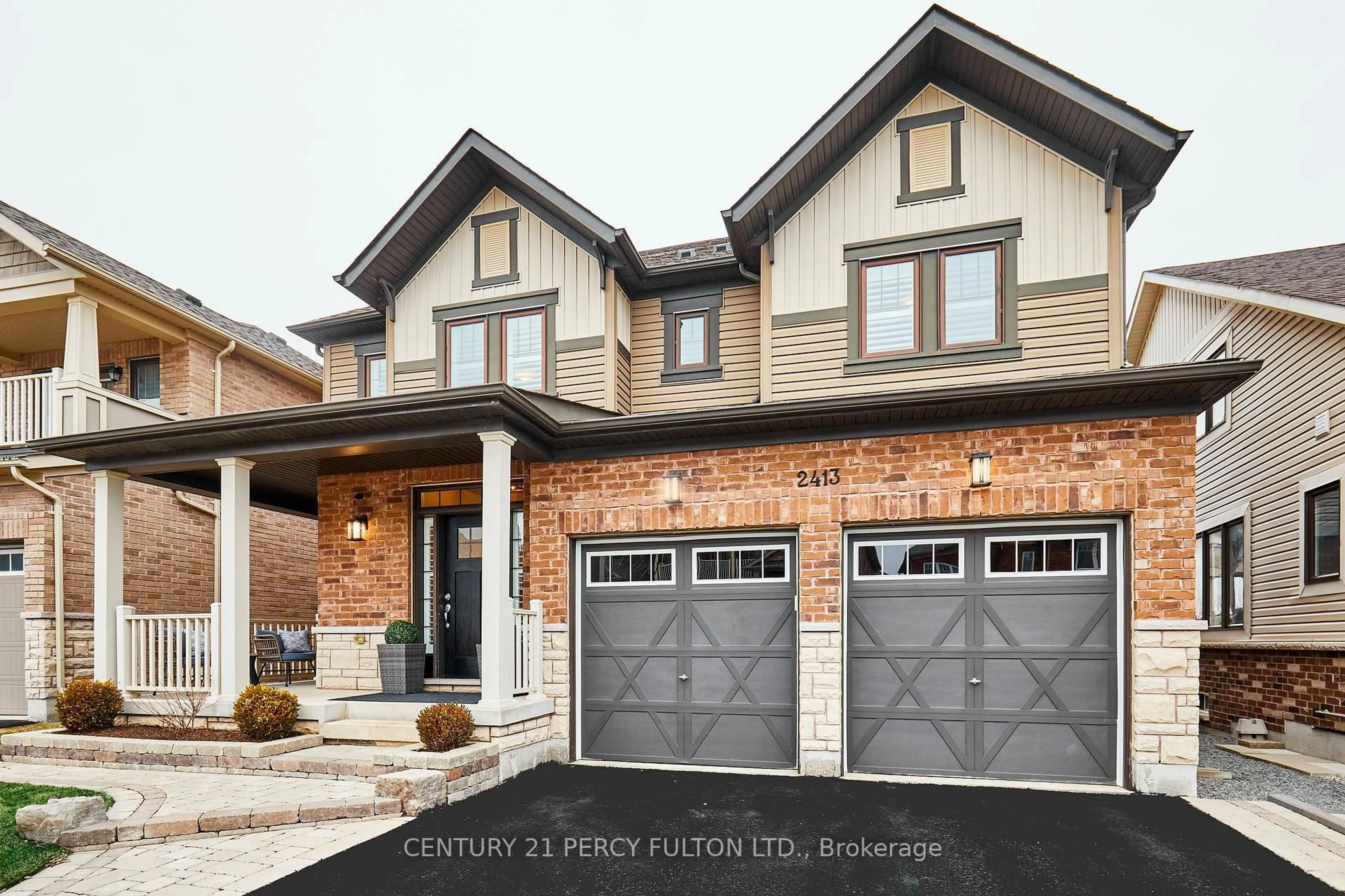 Home with brick exterior material, street for 2413 New Providence St, Oshawa Ontario L1L 0G2