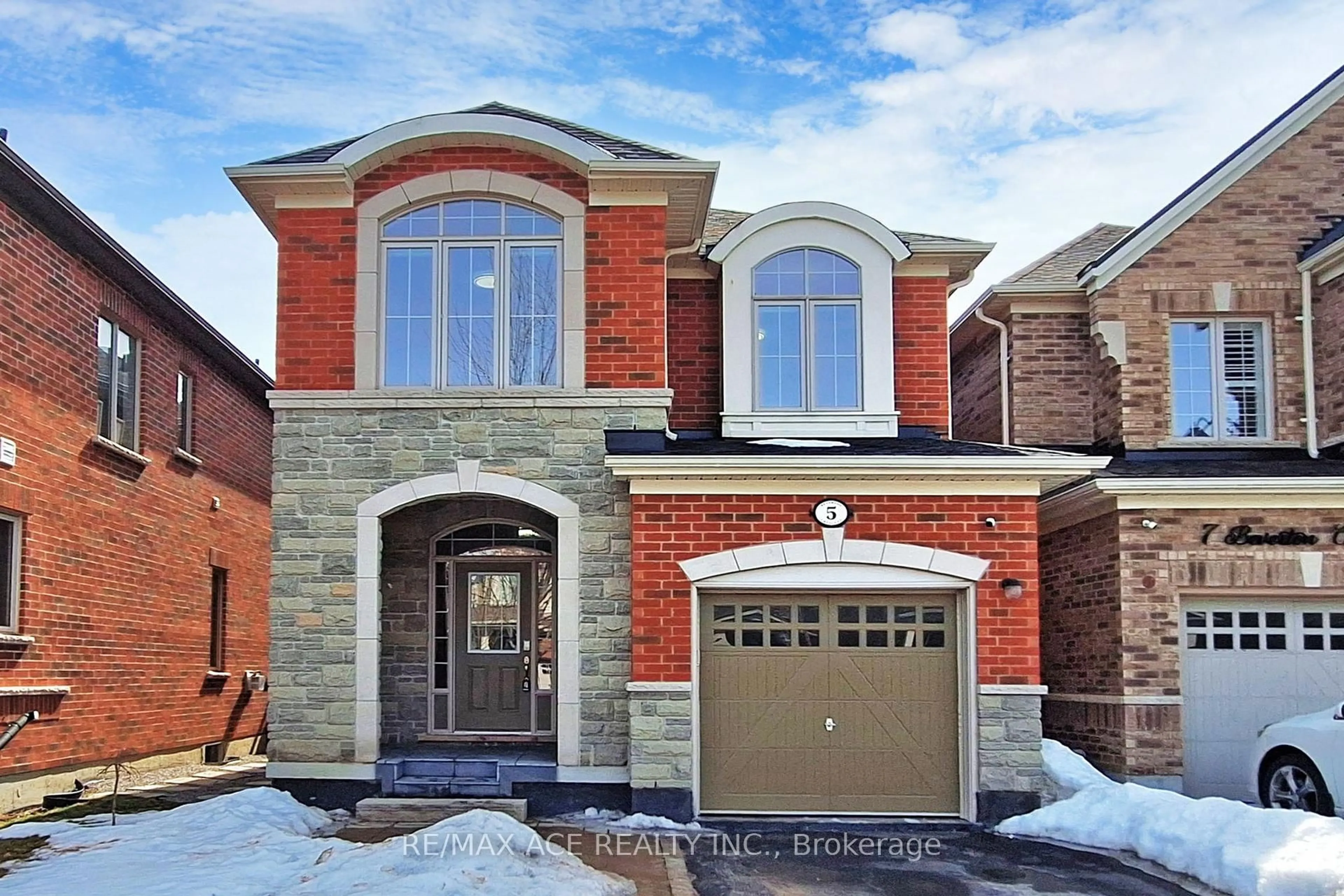 Home with brick exterior material, street for 5 Beverton Cres, Ajax Ontario L1T 0L8