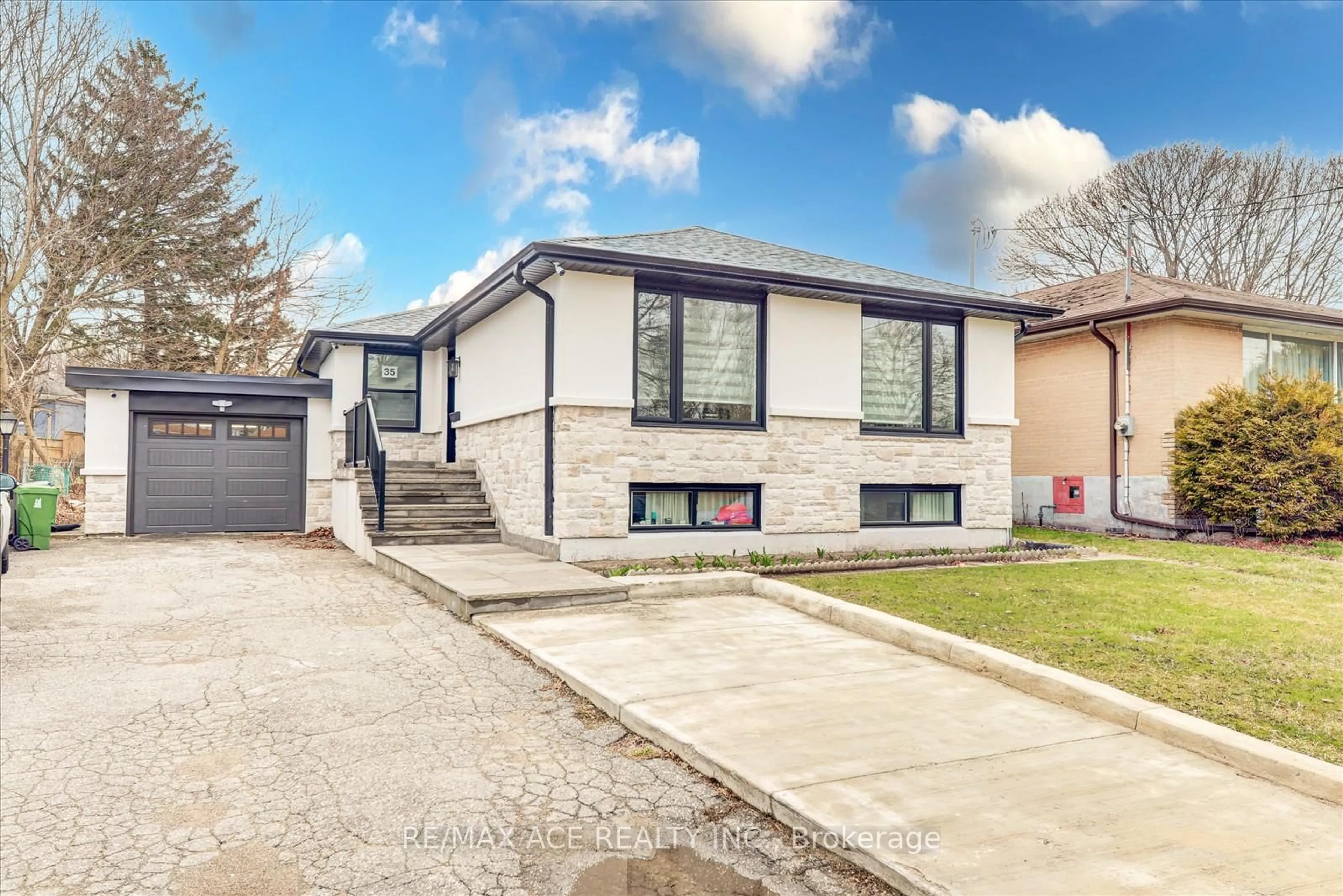 Home with brick exterior material, street for 35 Darlingside Dr, Toronto Ontario M1E 3N9