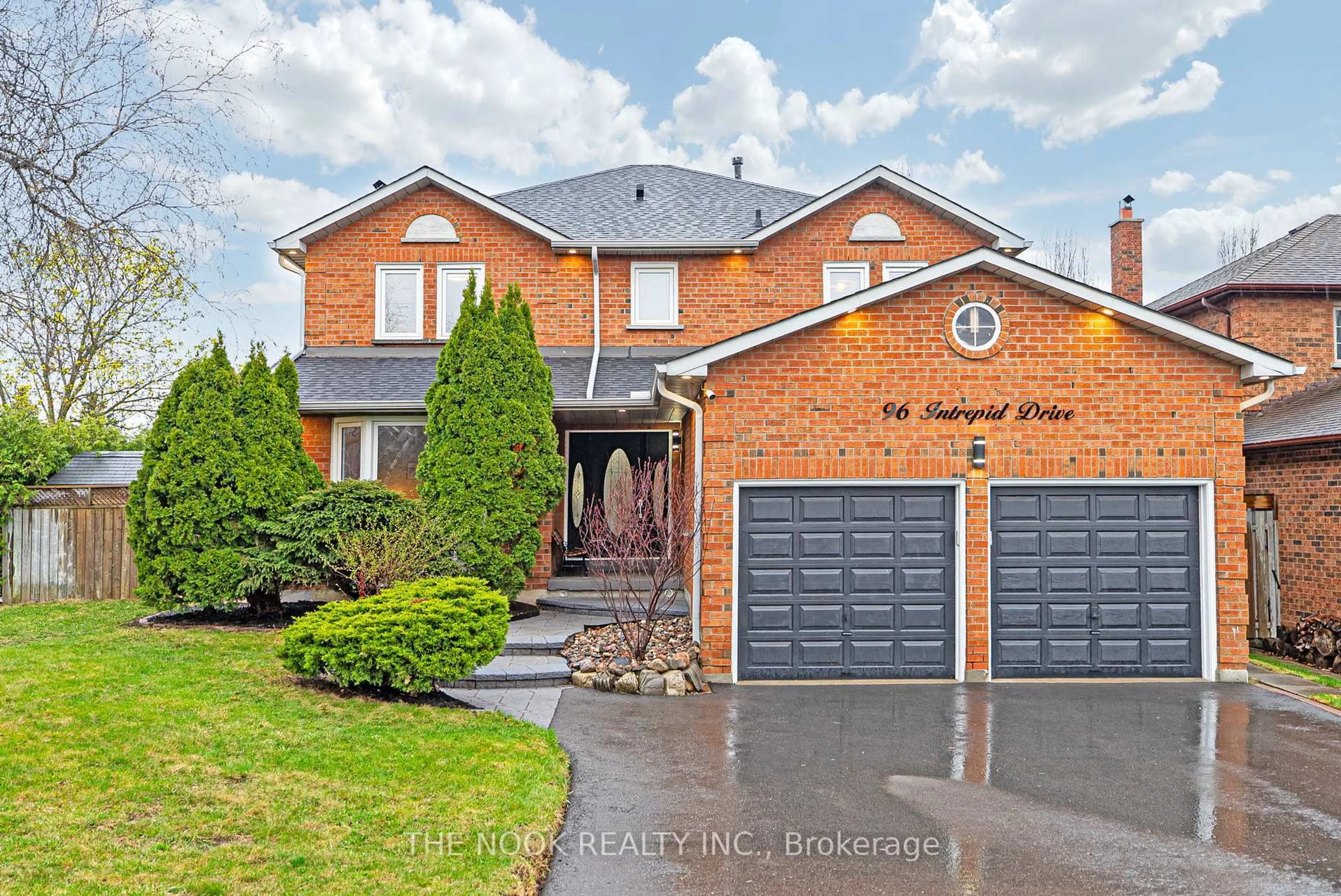 Home with brick exterior material, street for 96 Intrepid Dr, Whitby Ontario L1N 8S1