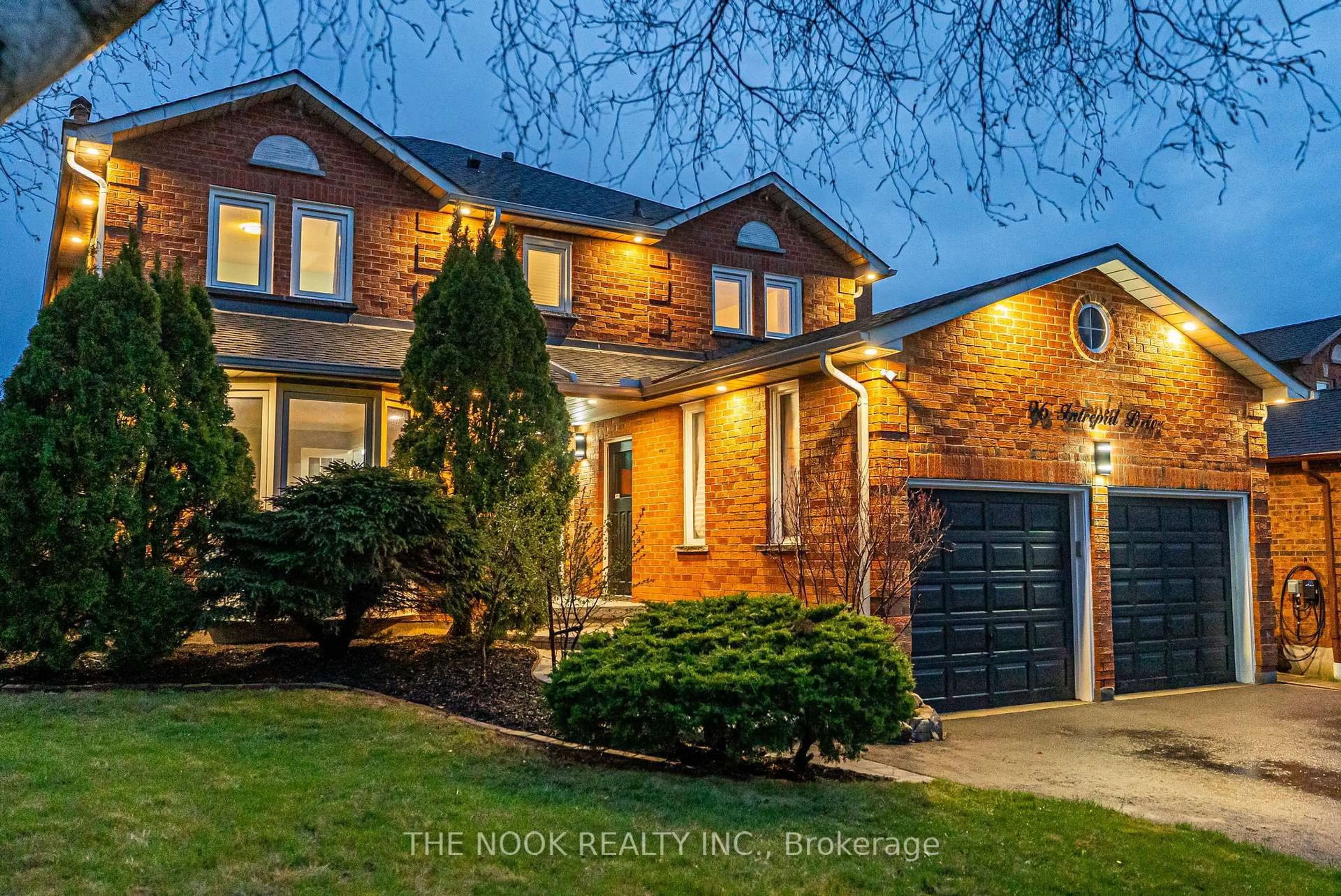 Home with brick exterior material, street for 96 Intrepid Dr, Whitby Ontario L1N 8S1