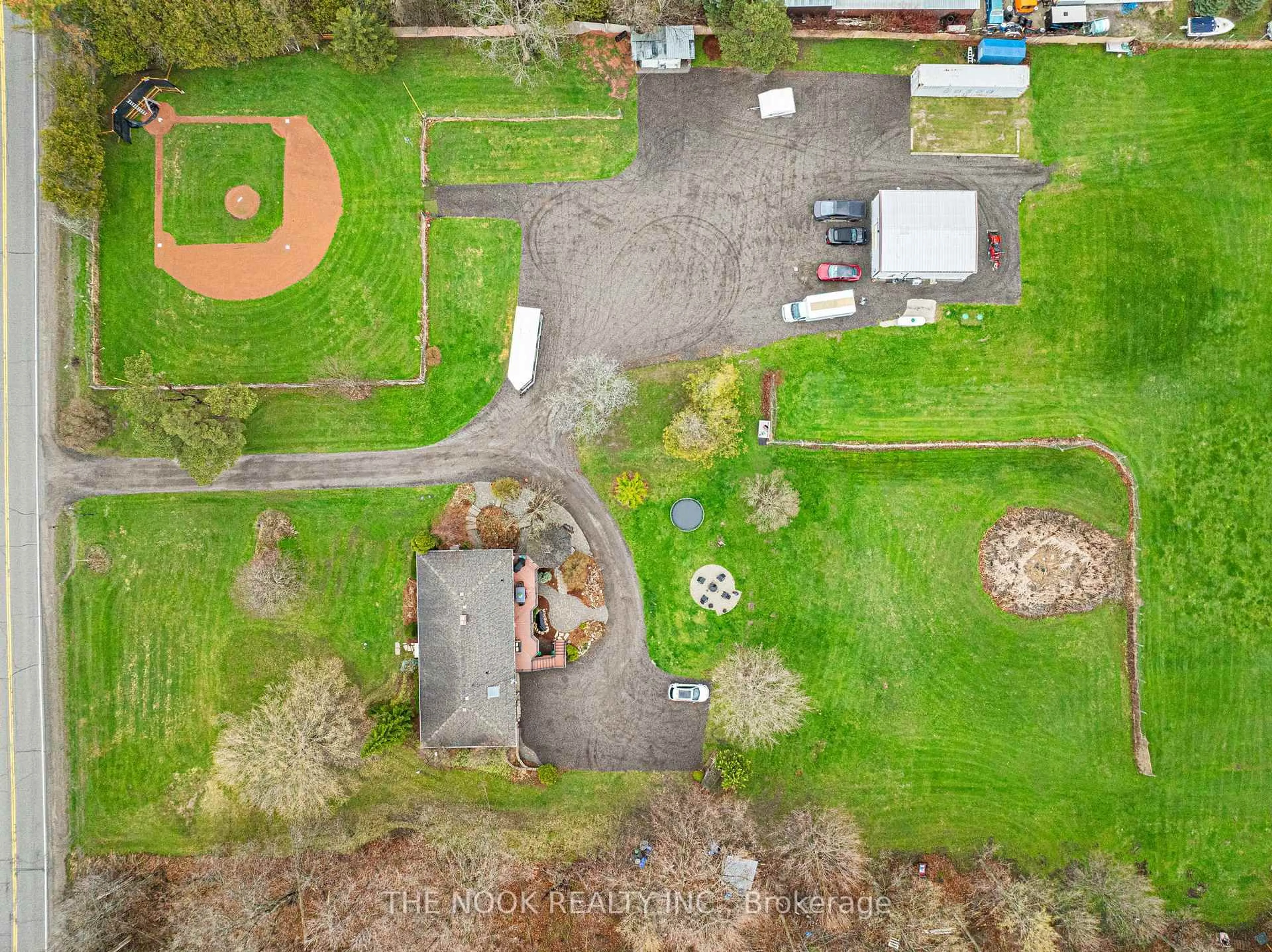 A pic from outside/outdoor area/front of a property/back of a property/a pic from drone, street for 1857 Regional Road 3 Rd, Clarington Ontario L0B 1J0