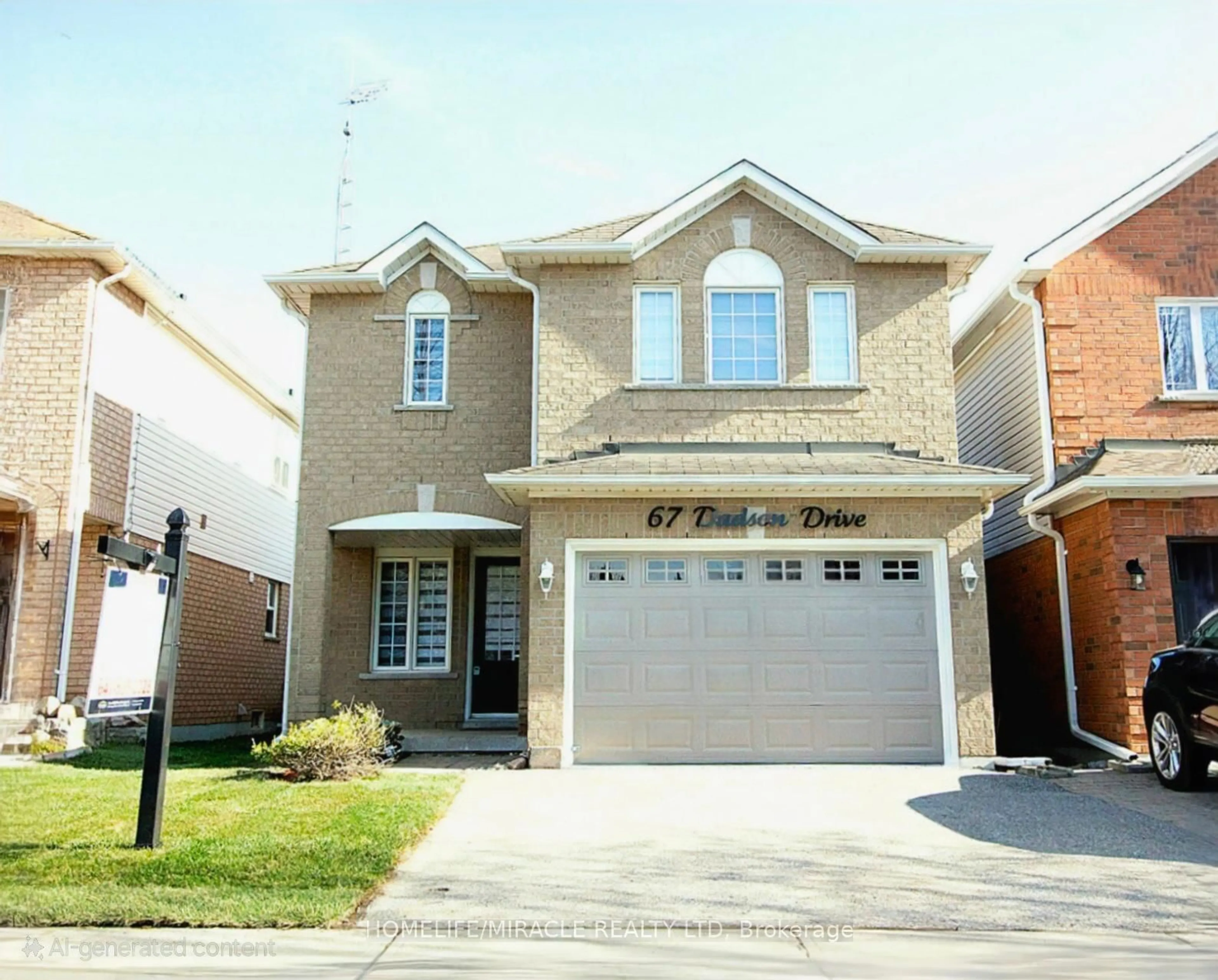 Home with brick exterior material, street for 67 Dadson Dr, Clarington Ontario L1C 5J1