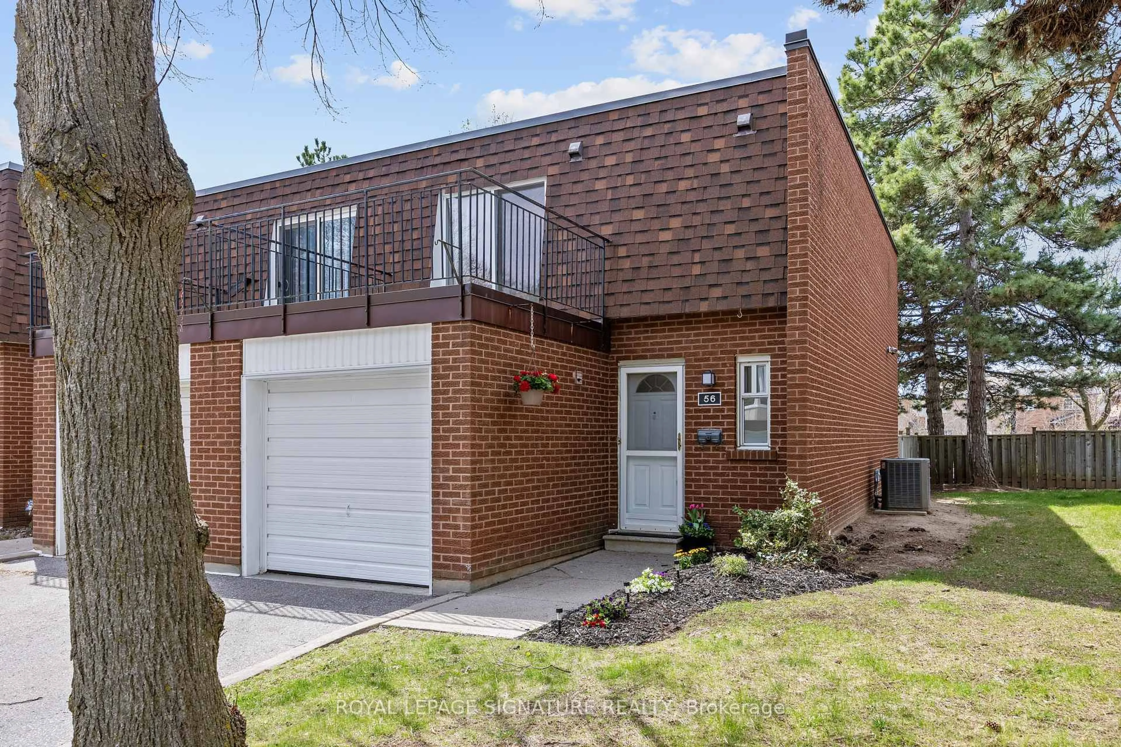 Home with brick exterior material, street for 100 Bridletowne Circ #56, Toronto Ontario M1W 2G8
