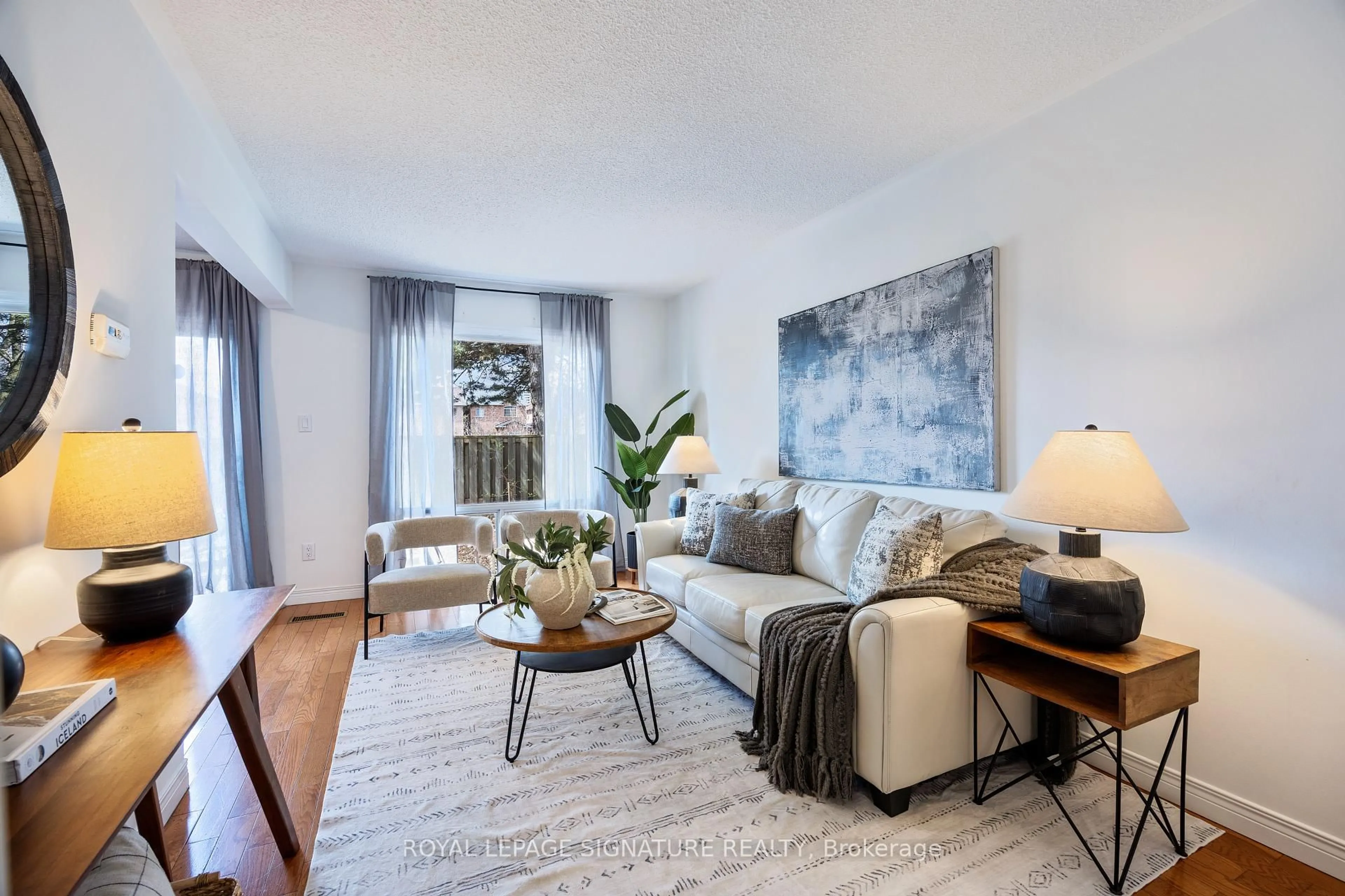 Living room with furniture, unknown for 100 Bridletowne Circ #56, Toronto Ontario M1W 2G8