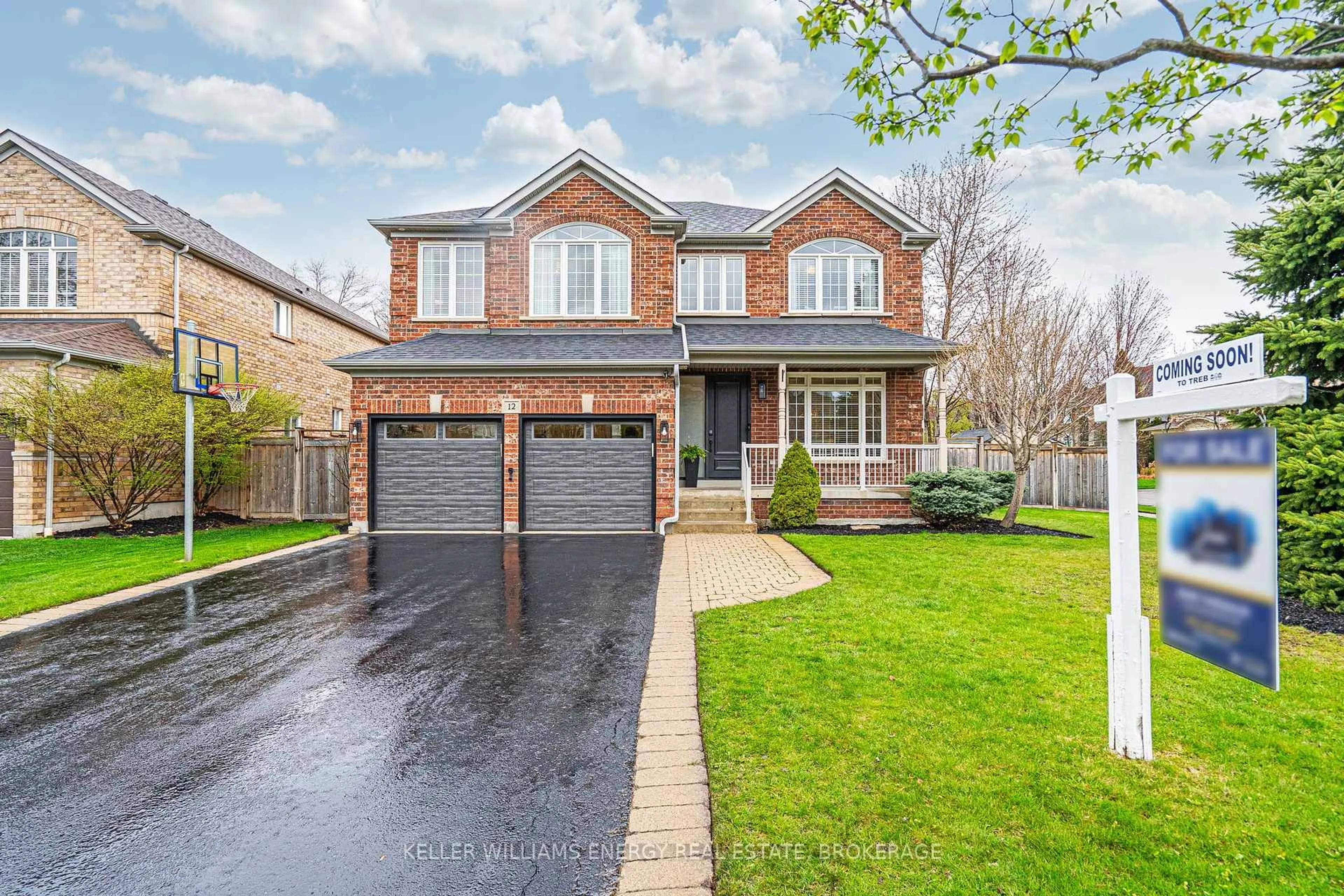 Home with brick exterior material, street for 12 Preservation Pl, Whitby Ontario L1P 1X9