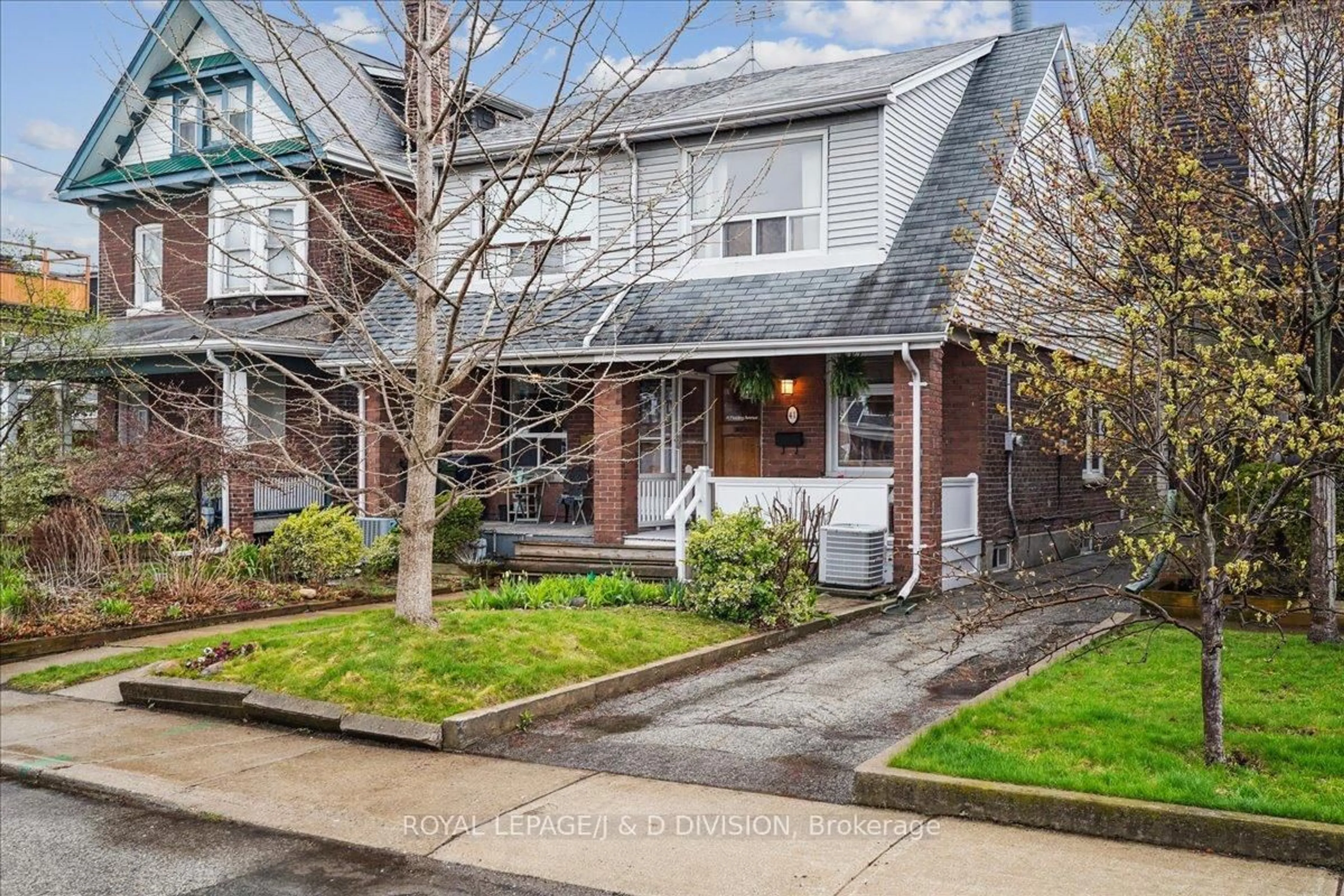 Home with brick exterior material, street for 41 Fielding Ave, Toronto Ontario M4J 1R4