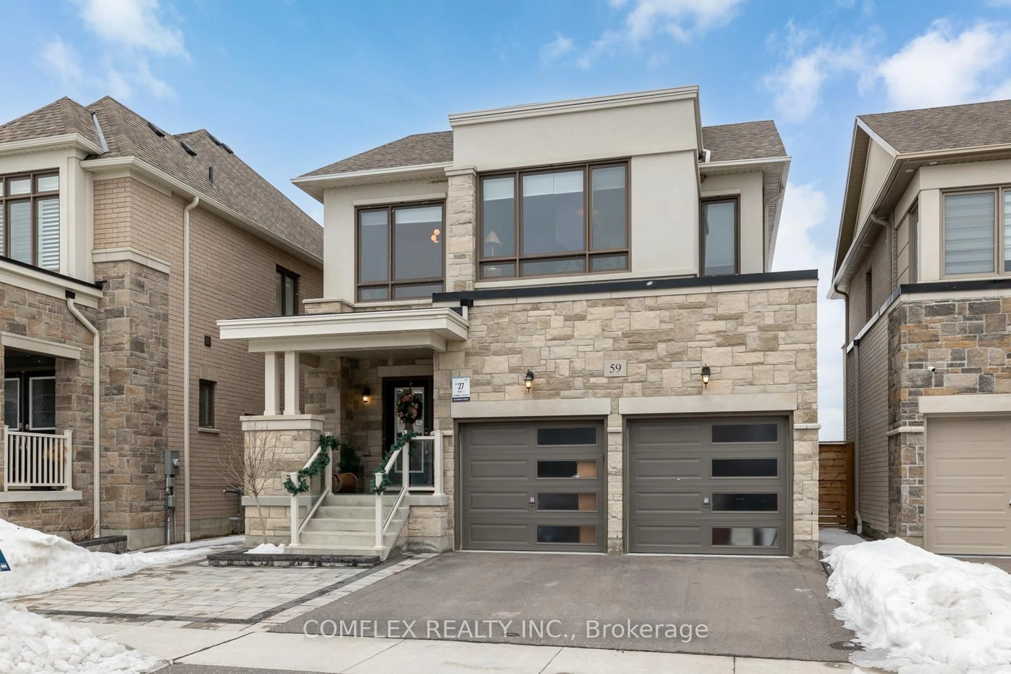 Home with brick exterior material, street for 59 Maskell Cres, Whitby Ontario L1P 0J6