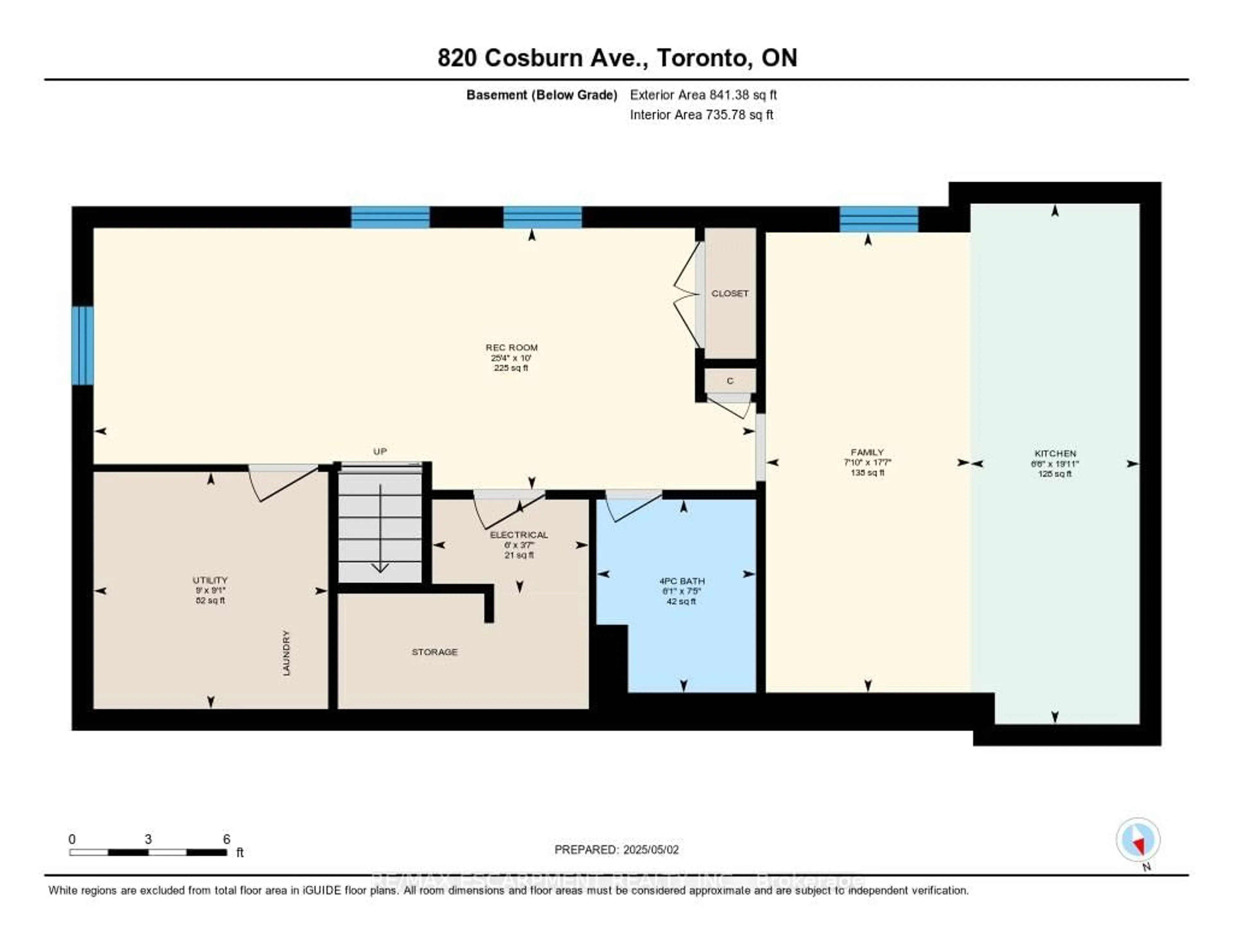 Floor plan for 820 Cosburn Ave, Toronto Ontario M4C 2W1