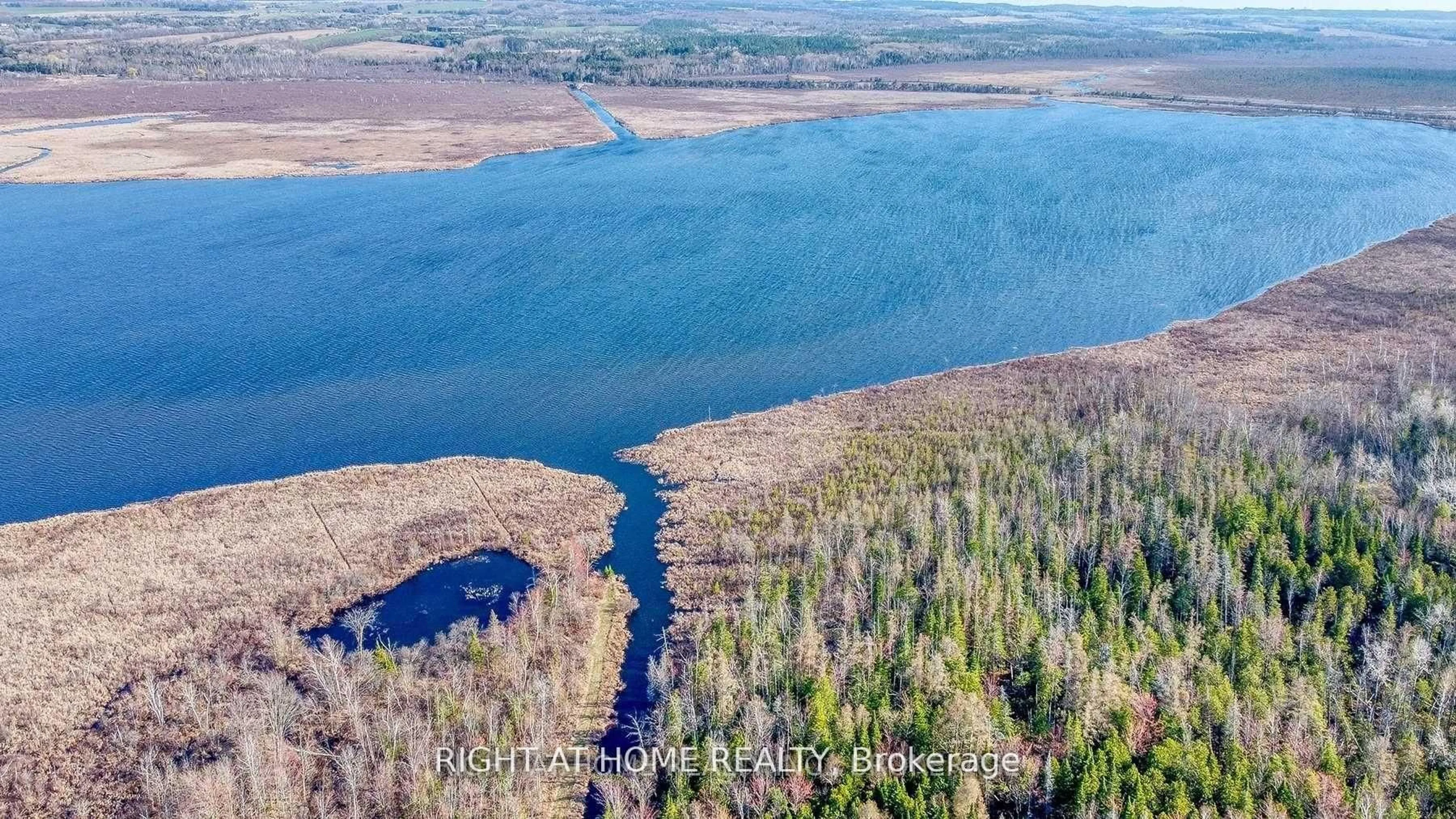 A pic from outside/outdoor area/front of a property/back of a property/a pic from drone, water/lake/river/ocean view for 2614 Head Rd, Scugog Ontario L9L 1B4