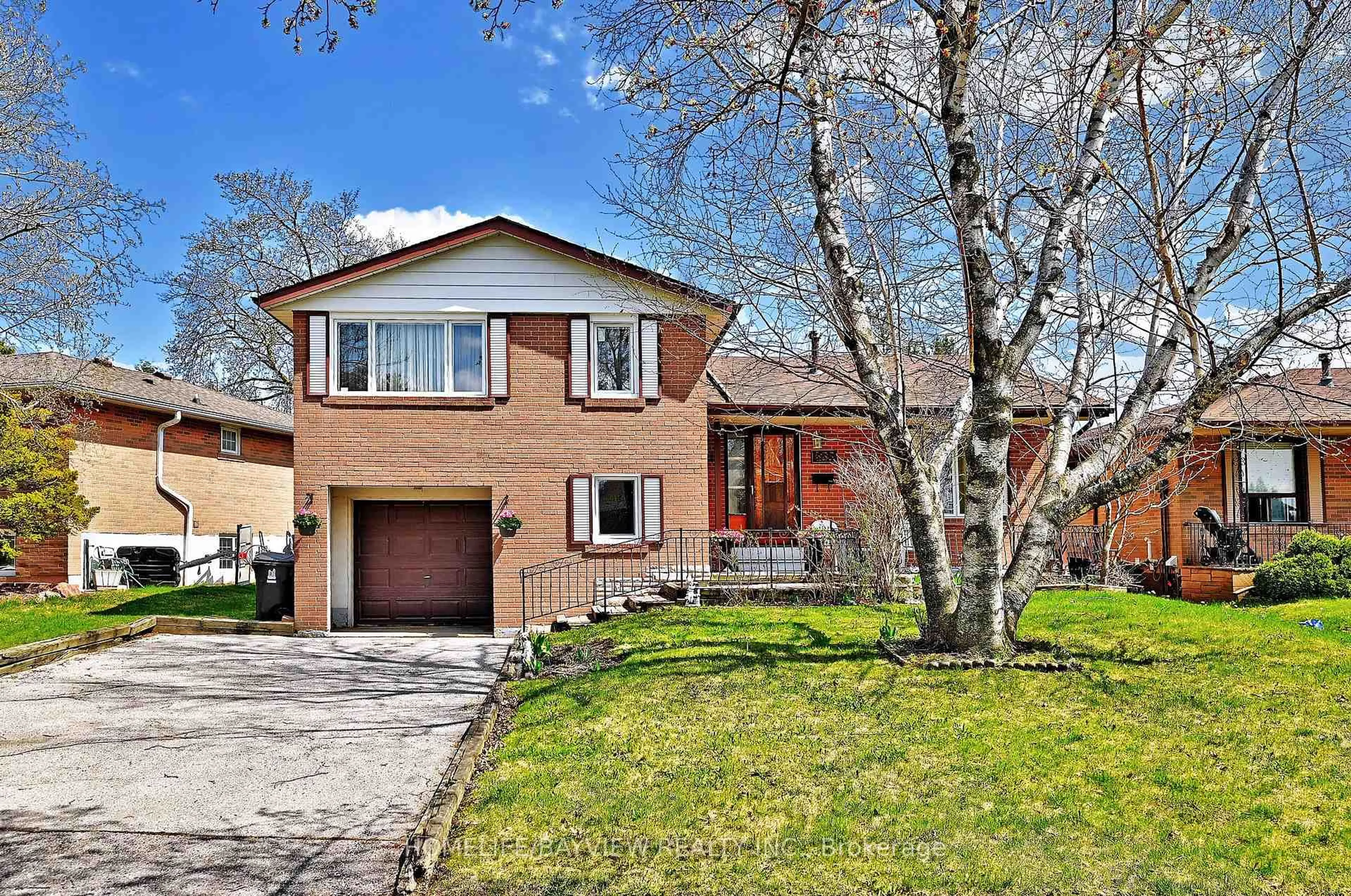 Home with brick exterior material, street for 433 Brimorton Dr, Toronto Ontario M1H 2E4