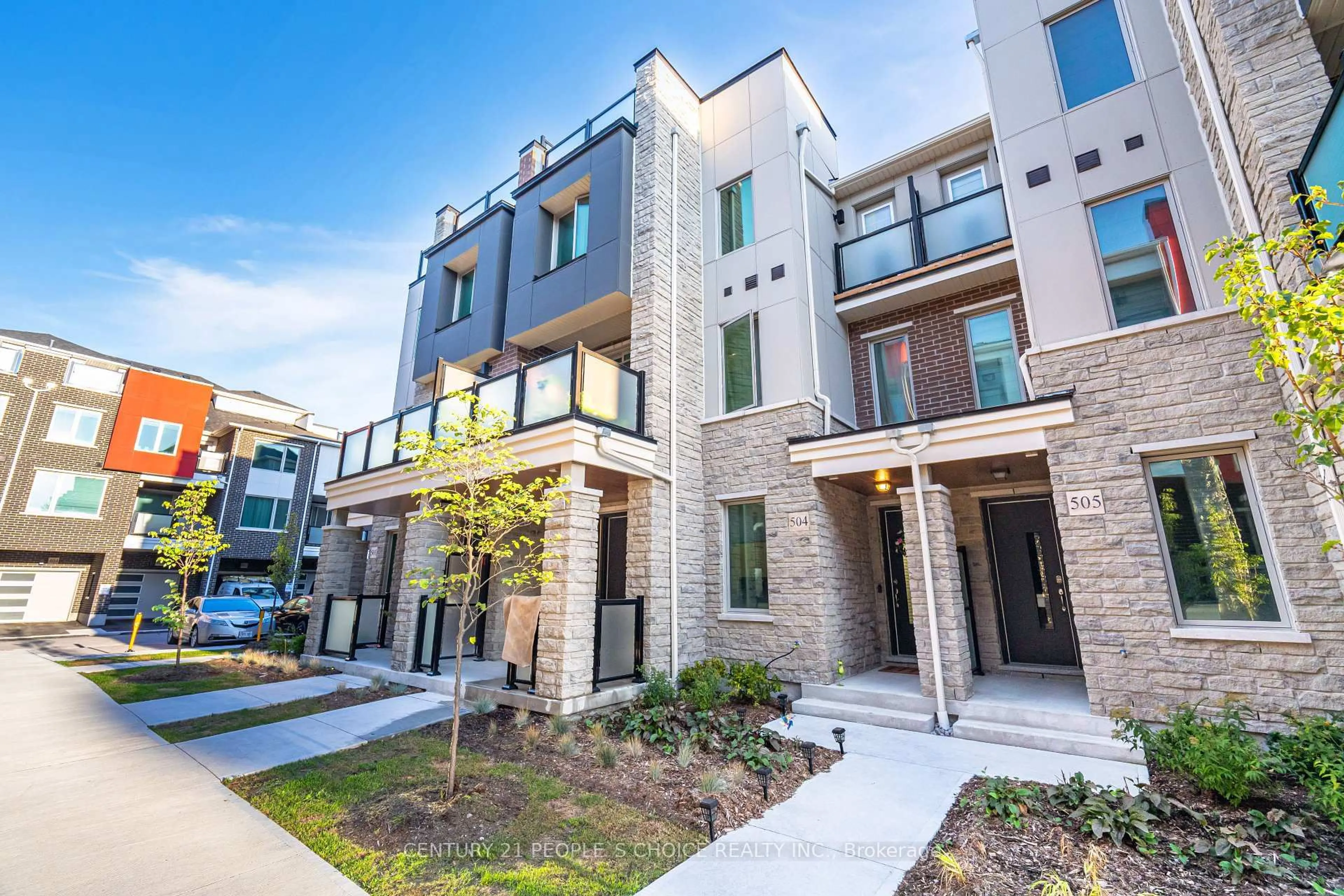 Home with brick exterior material, street for 1034 Reflection Pl #504, Pickering Ontario L1X 0L1