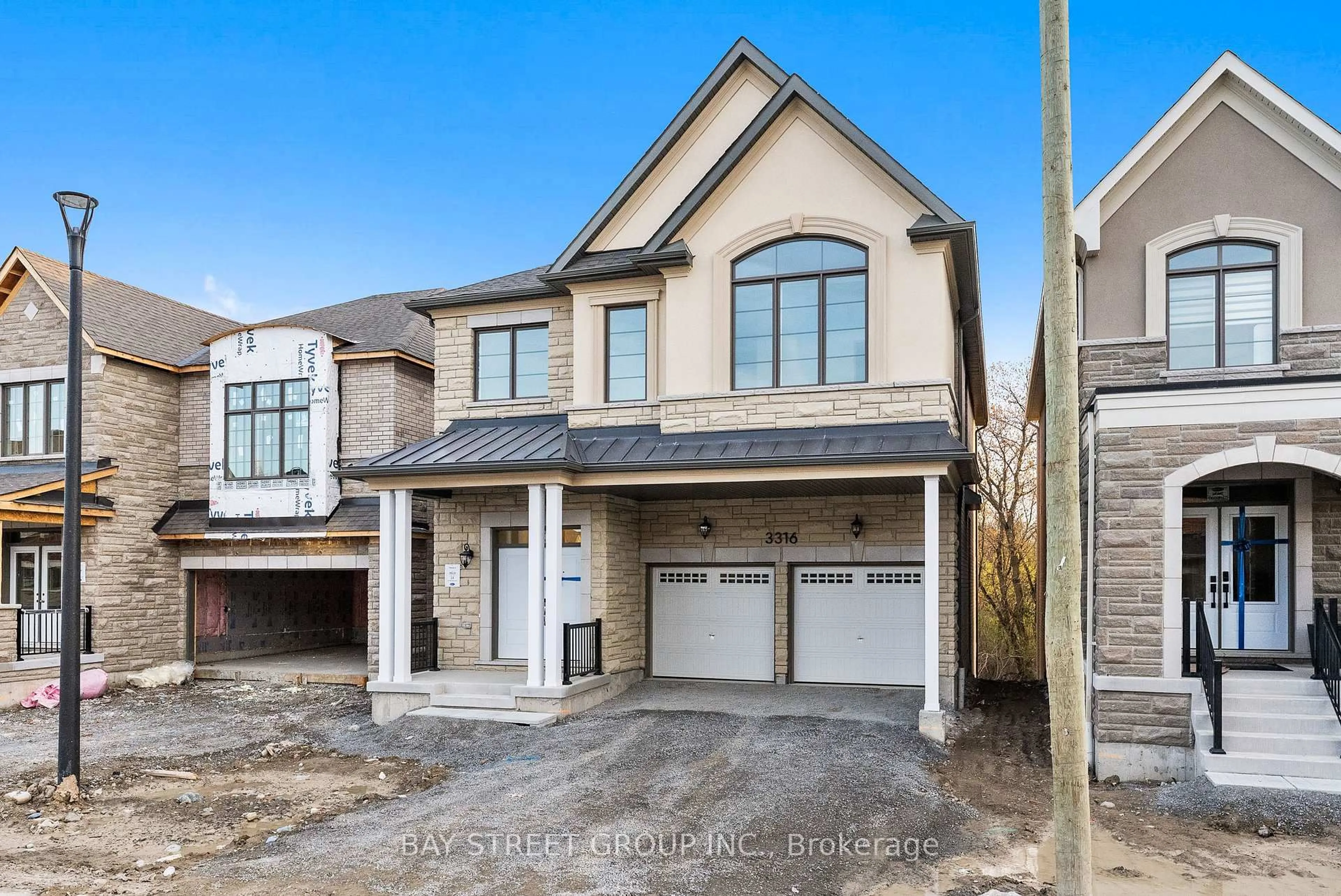 Home with brick exterior material, street for 3316 Marchington Sq, Pickering Ontario L1X 0N9