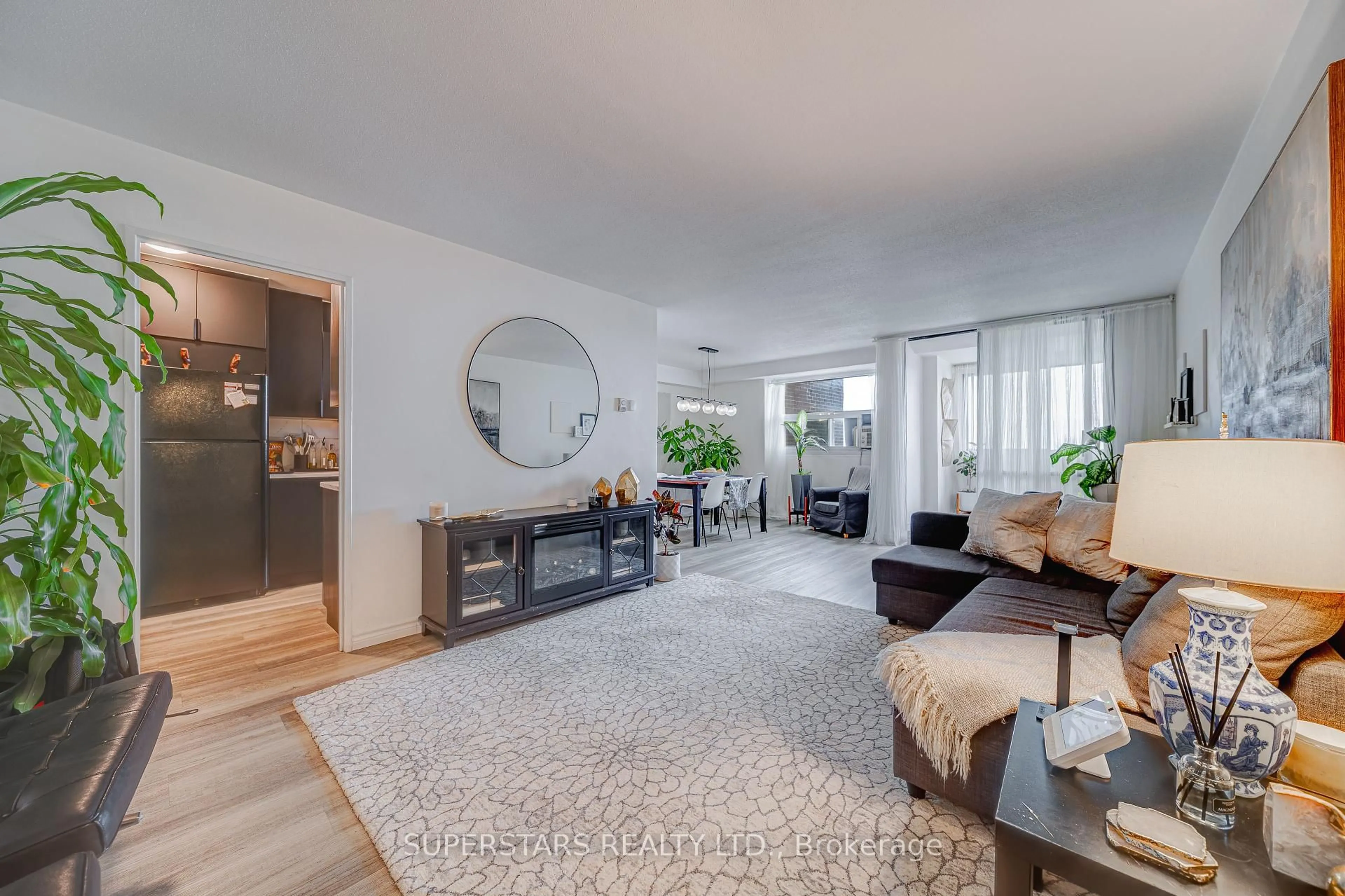 Living room with furniture, unknown for 3 Massey Sq #3504, Toronto Ontario M4C 5L5