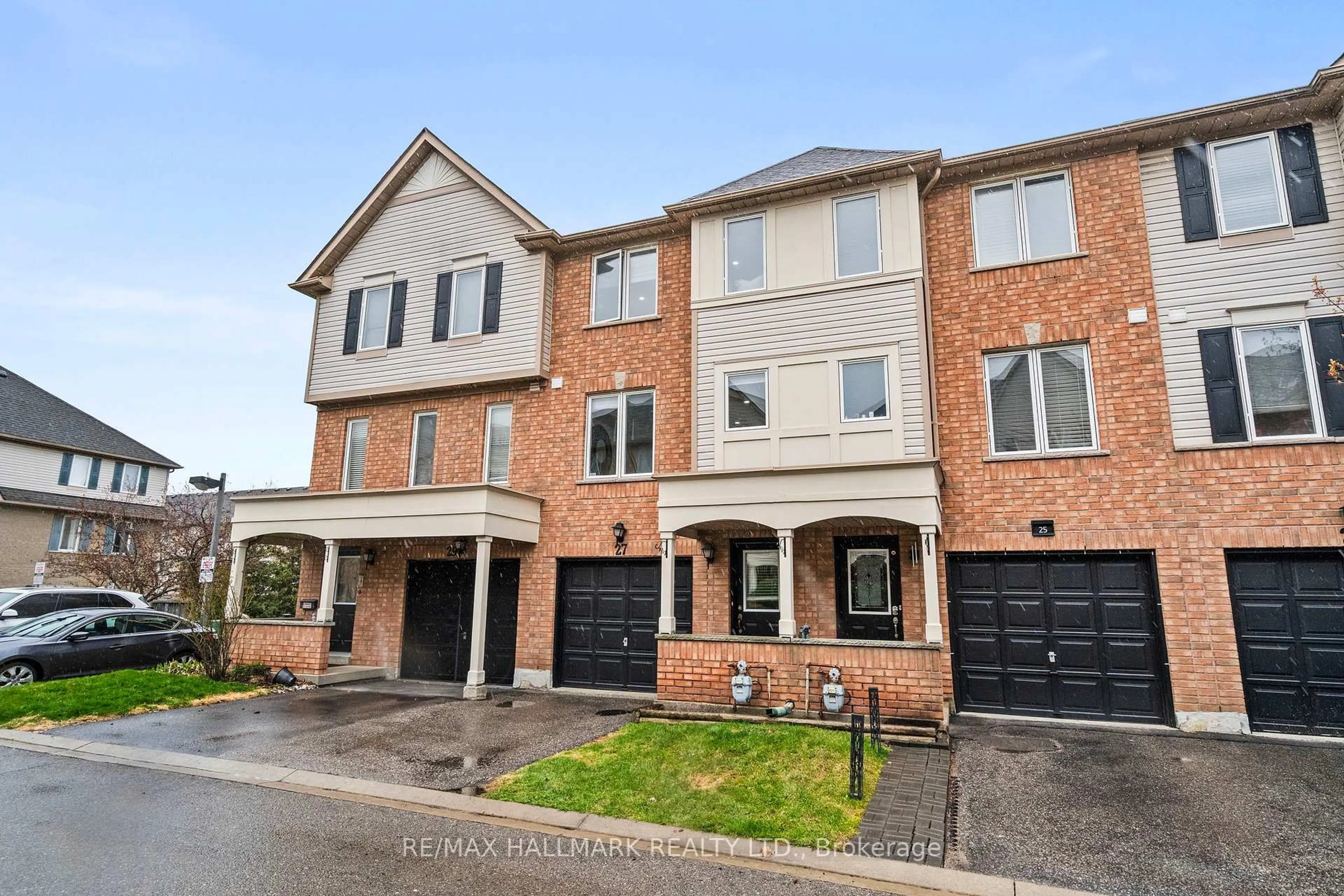Home with brick exterior material, street for 27 McGonigal Lane, Ajax Ontario L1T 4H1