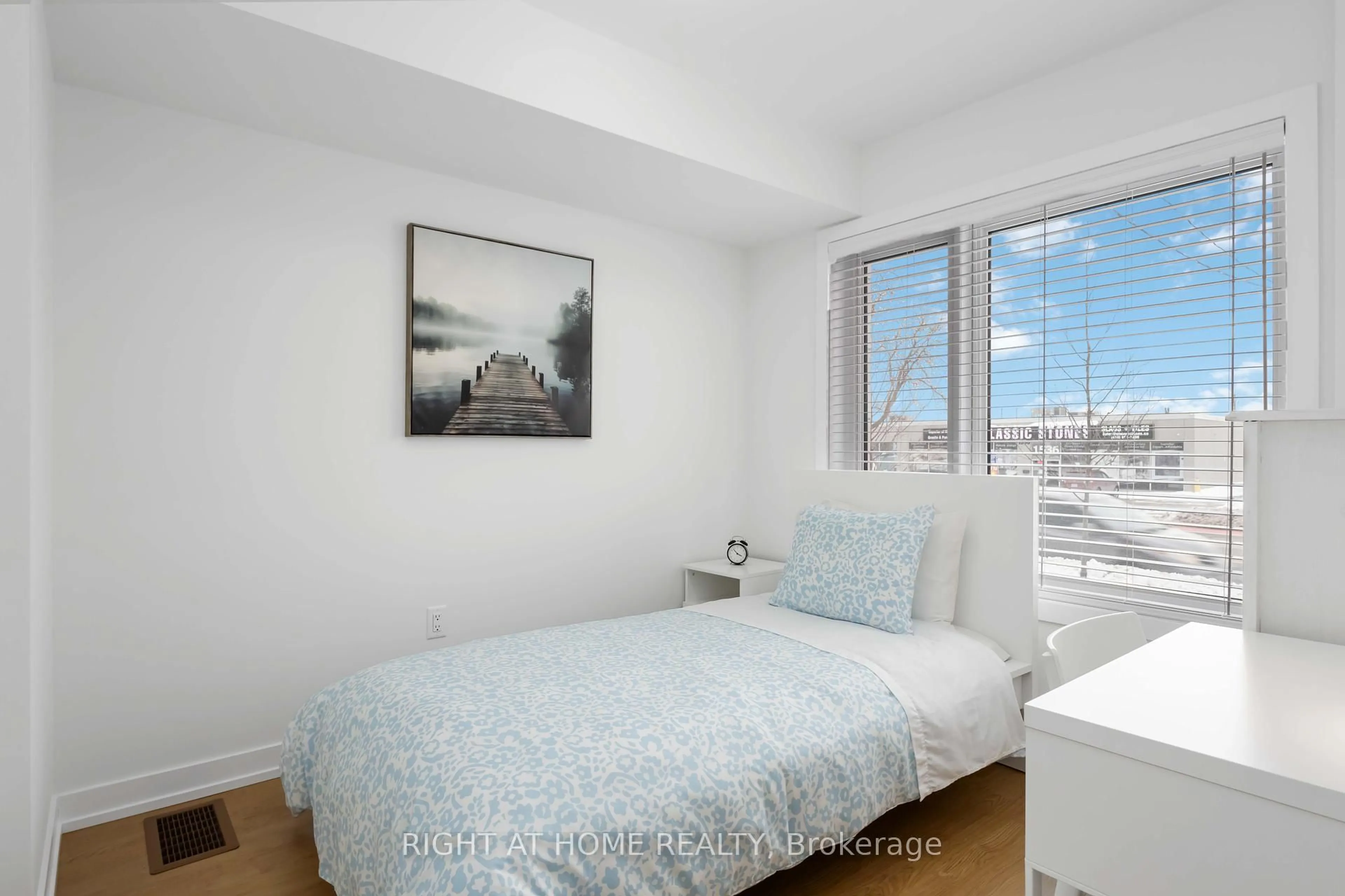 Bedroom with bed, unknown for 1557 Midland Ave, Toronto Ontario M1P 0G3