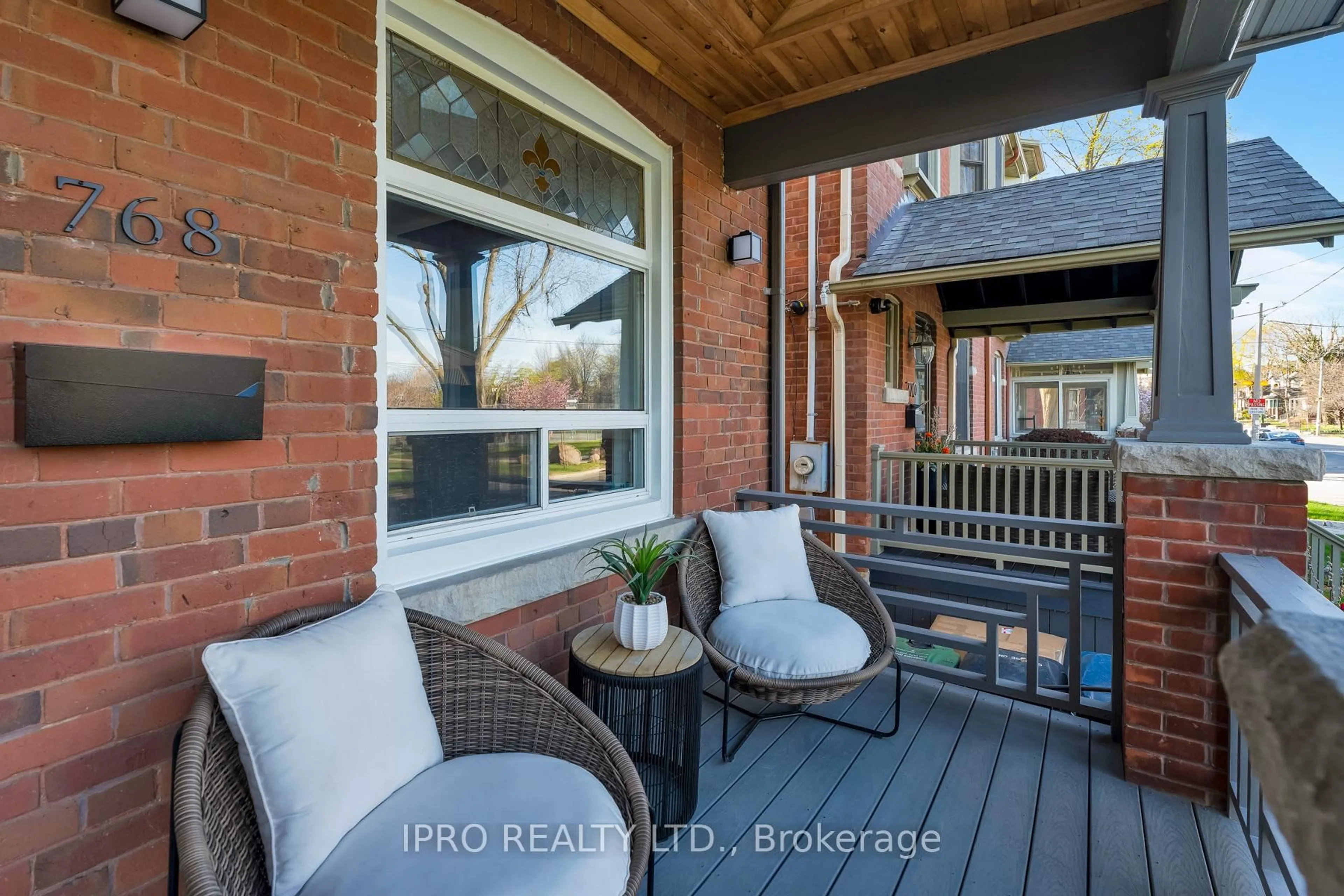 Patio, street for 768 Logan Ave, Toronto Ontario M4K 3C8