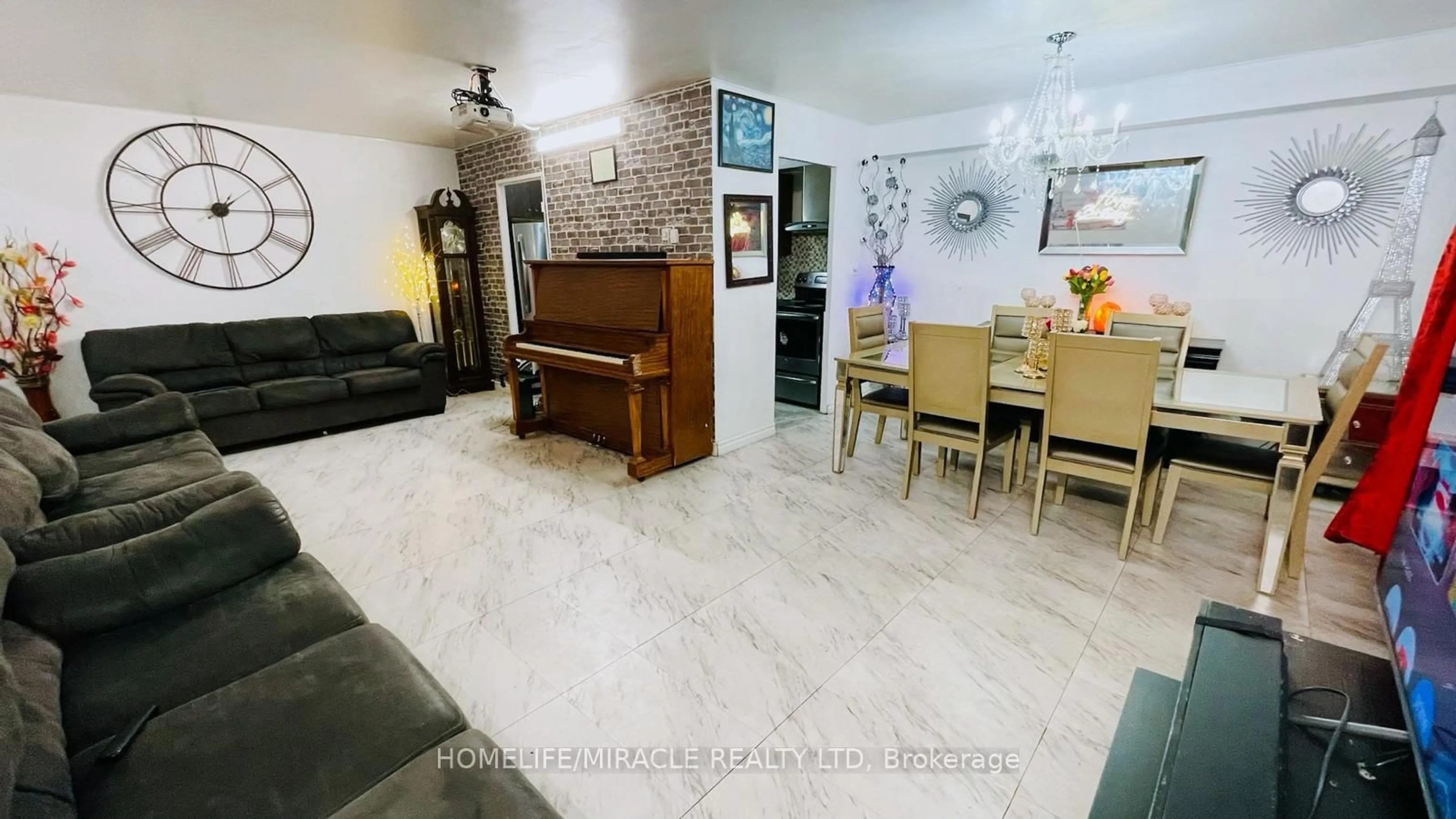 Living room with furniture, unknown for 5 Massey Sq #1108, Toronto Ontario M4C 5L6