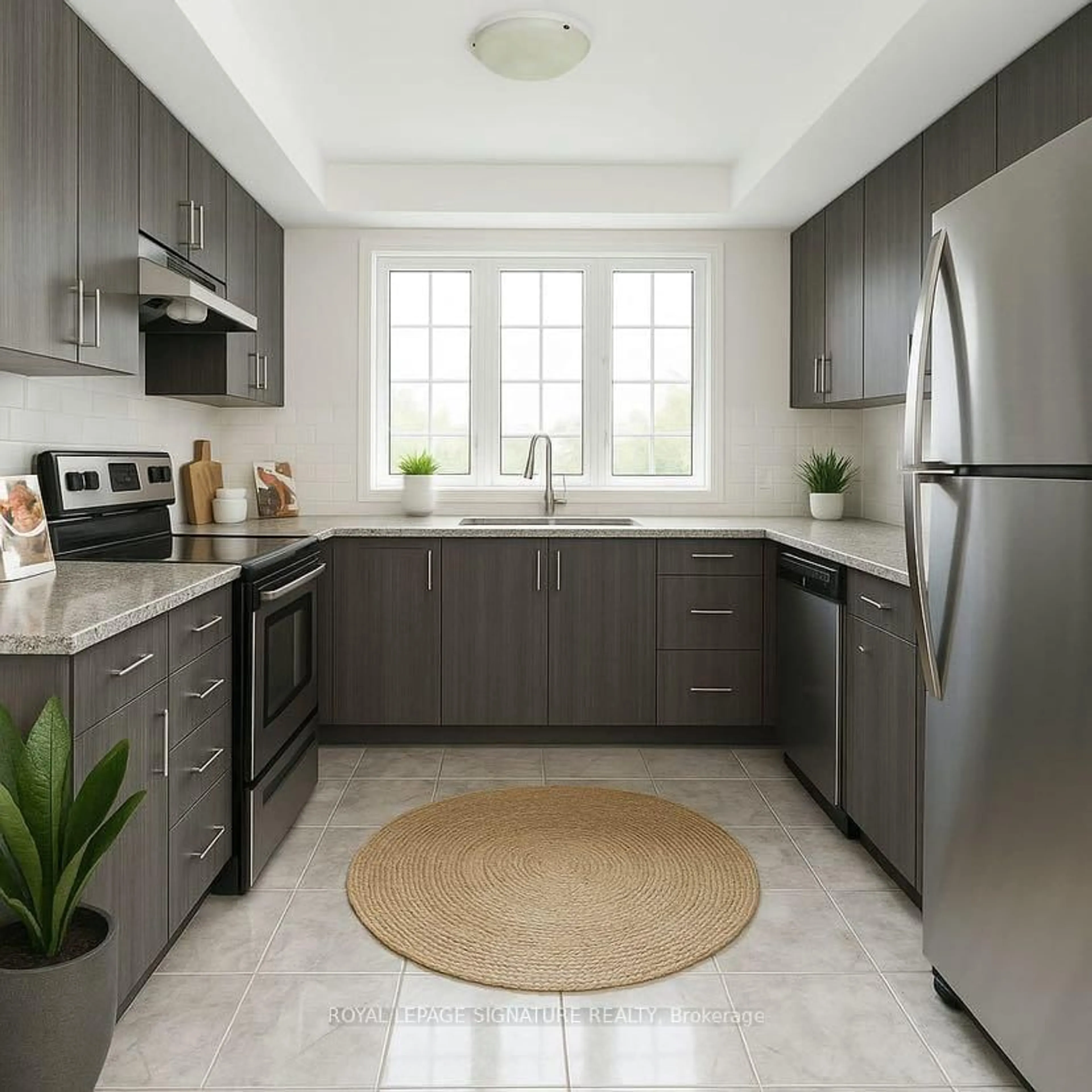 Contemporary kitchen, unknown for 2336 Chevron Prince Path #330, Oshawa Ontario L1L 0K8