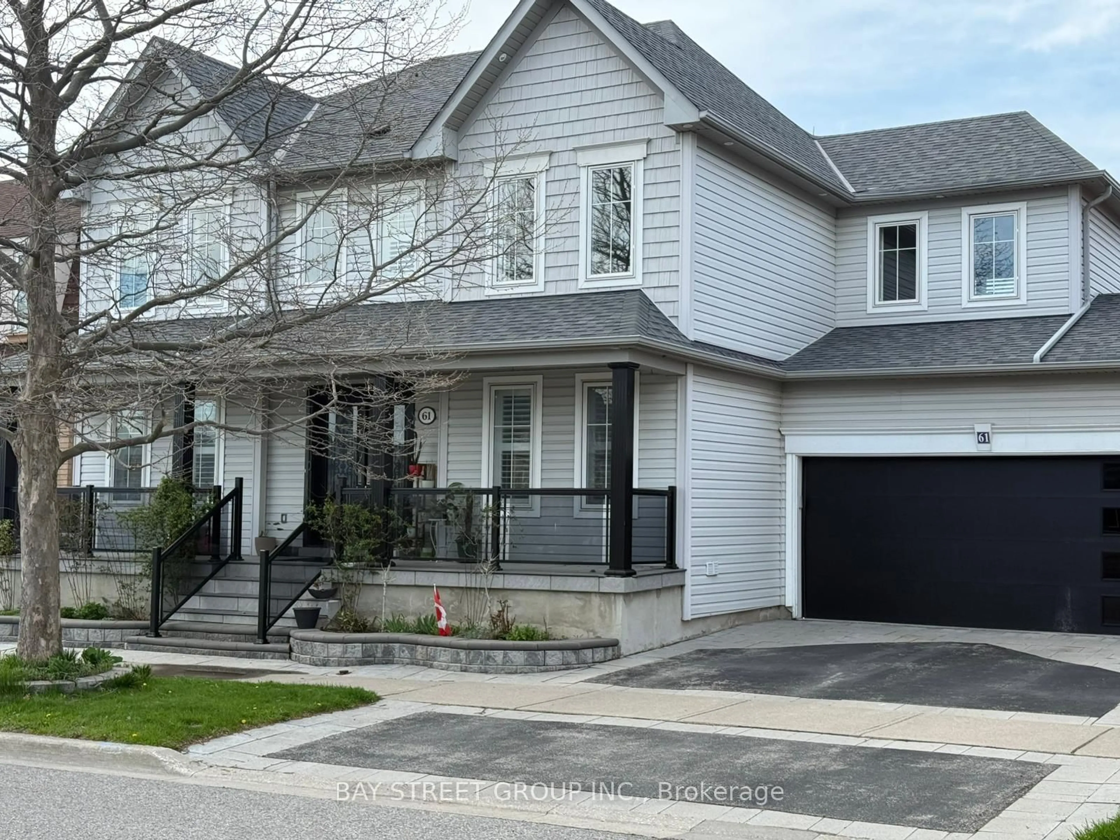Home with vinyl exterior material, street for 61 Seward Cres, Ajax Ontario L1Z 2B6