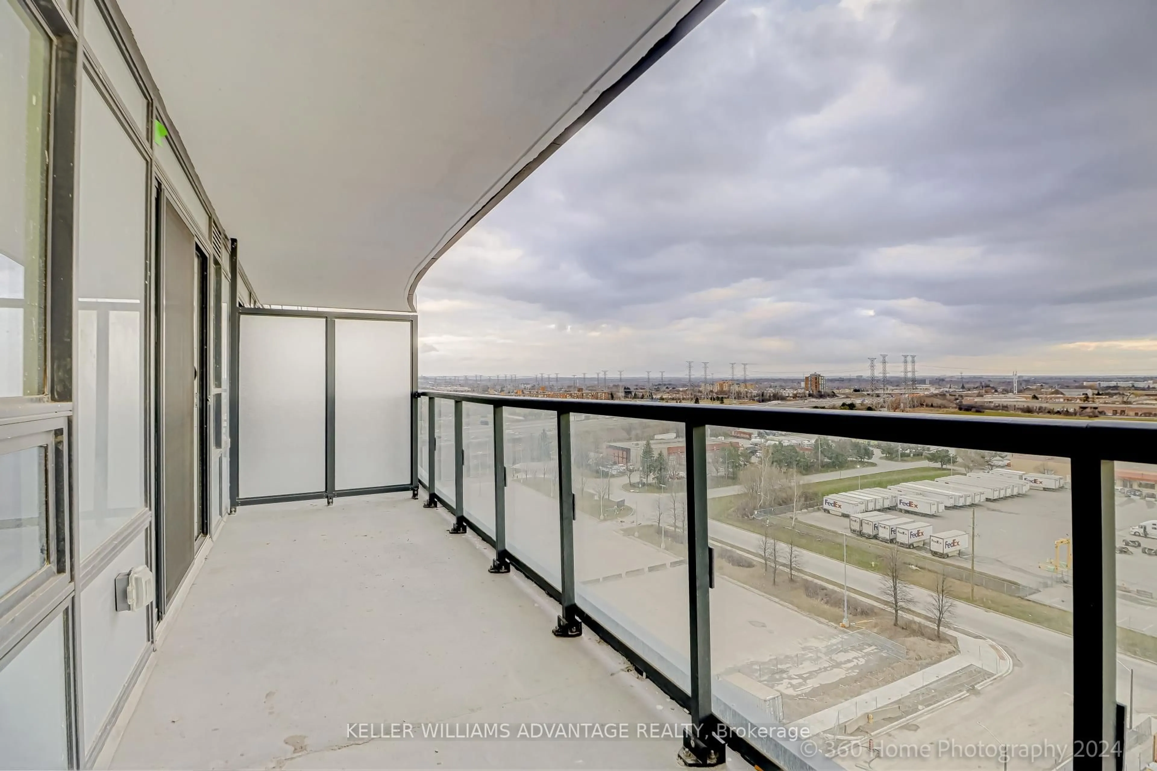Balcony in the apartment, city buildings view from balcony for 1455 Celebration Dr #1311, Pickering Ontario L1W 1L8