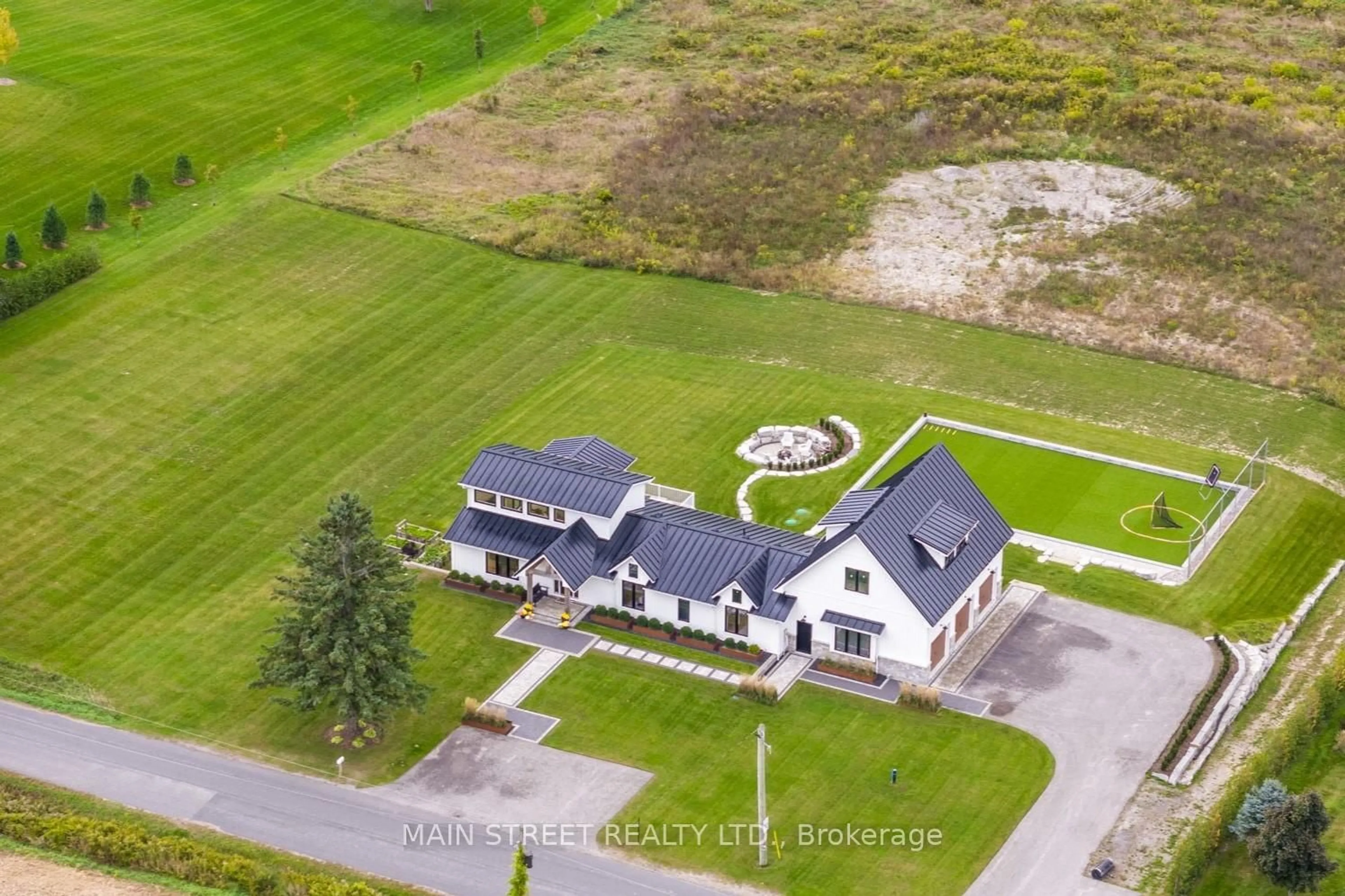 A pic from outside/outdoor area/front of a property/back of a property/a pic from drone, unknown for 6346 Clemens Rd, Clarington Ontario L1C 5R3