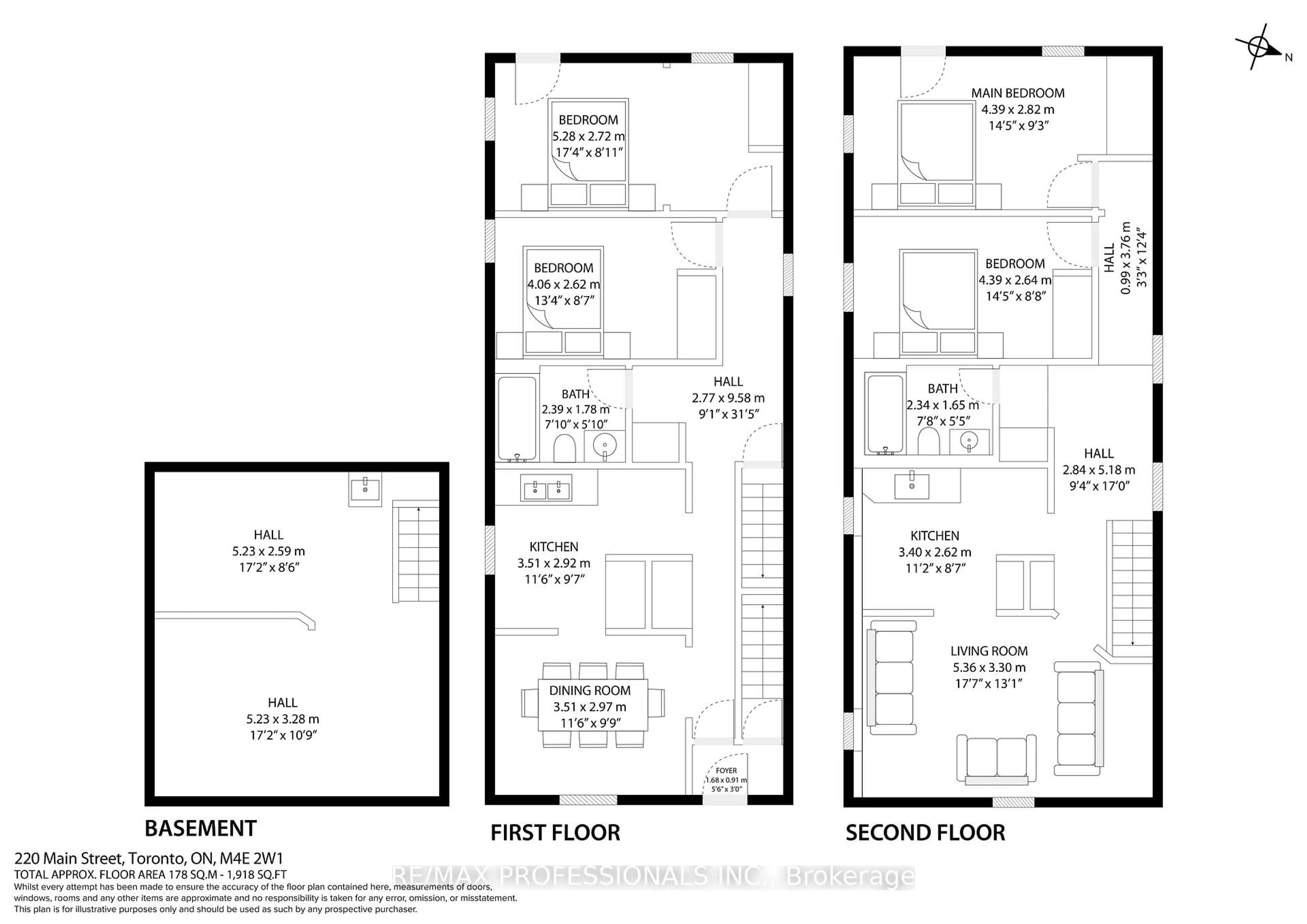 Floor plan for 220 Main St St, Toronto Ontario M4E 2W1
