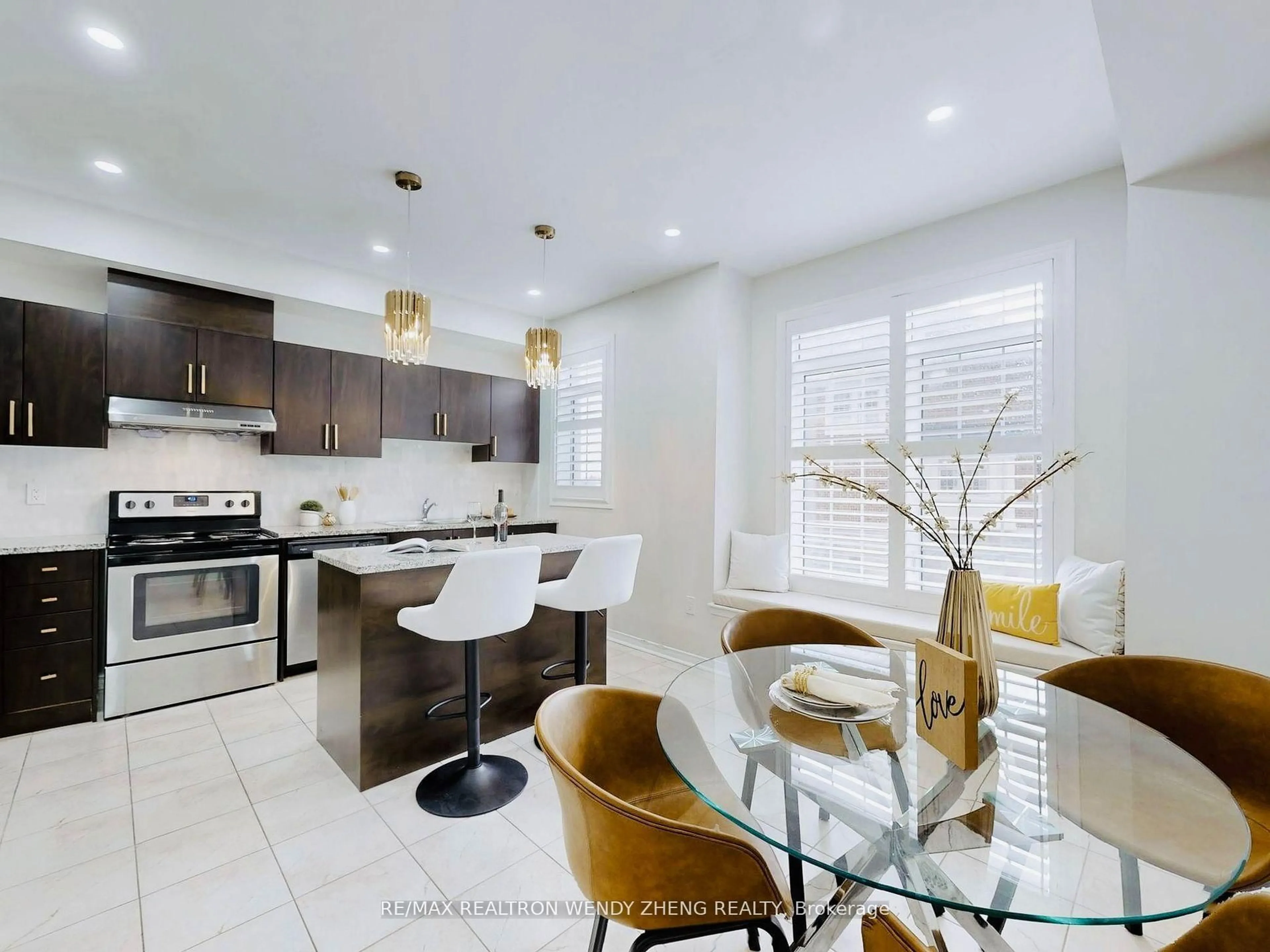 Open concept kitchen, ceramic/tile floor for 50 Harwood Ave, Ajax Ontario L1T 0P4
