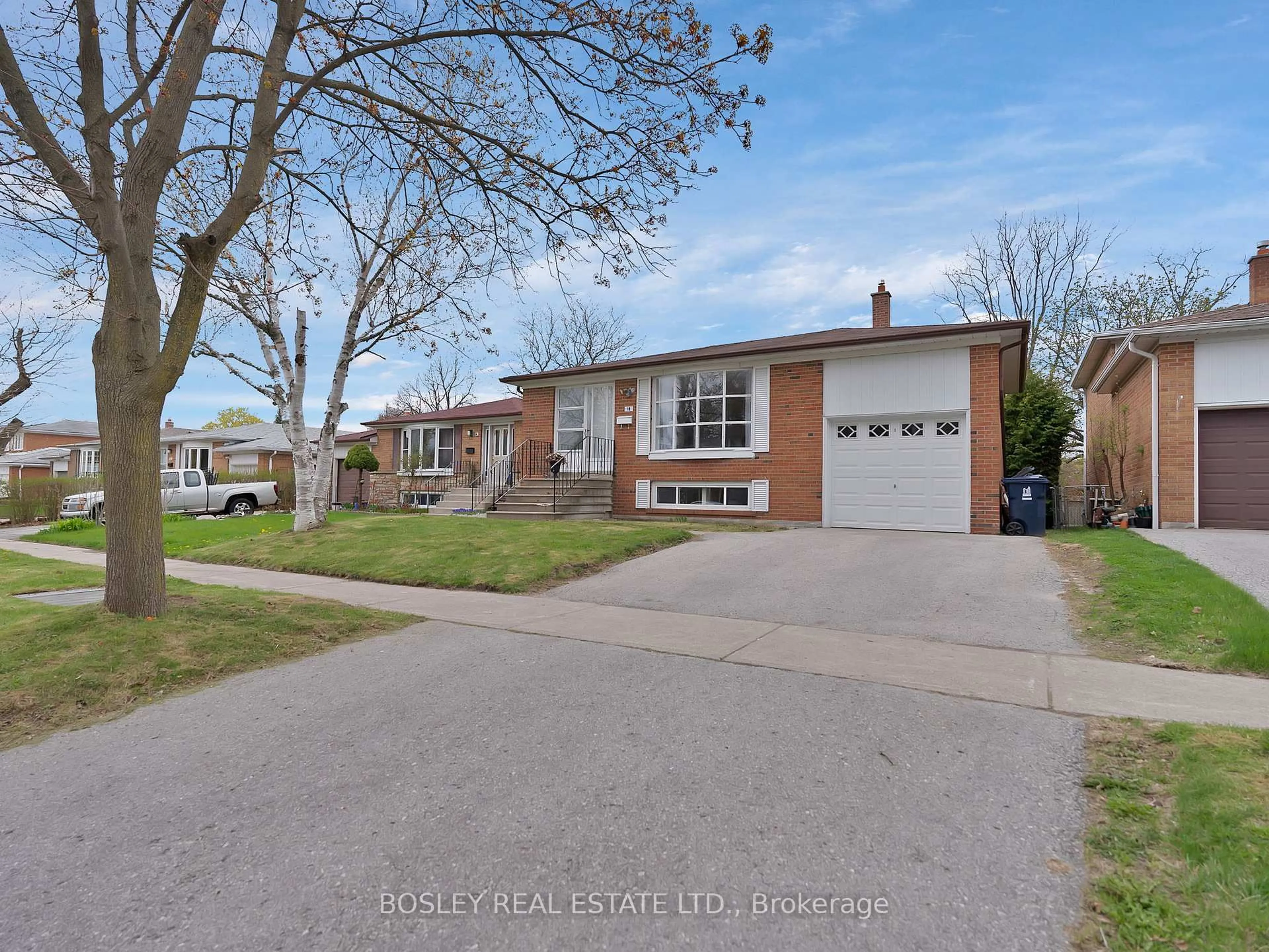 Home with brick exterior material, street for 18 Leeswood Cres, Toronto Ontario M1S 2P3