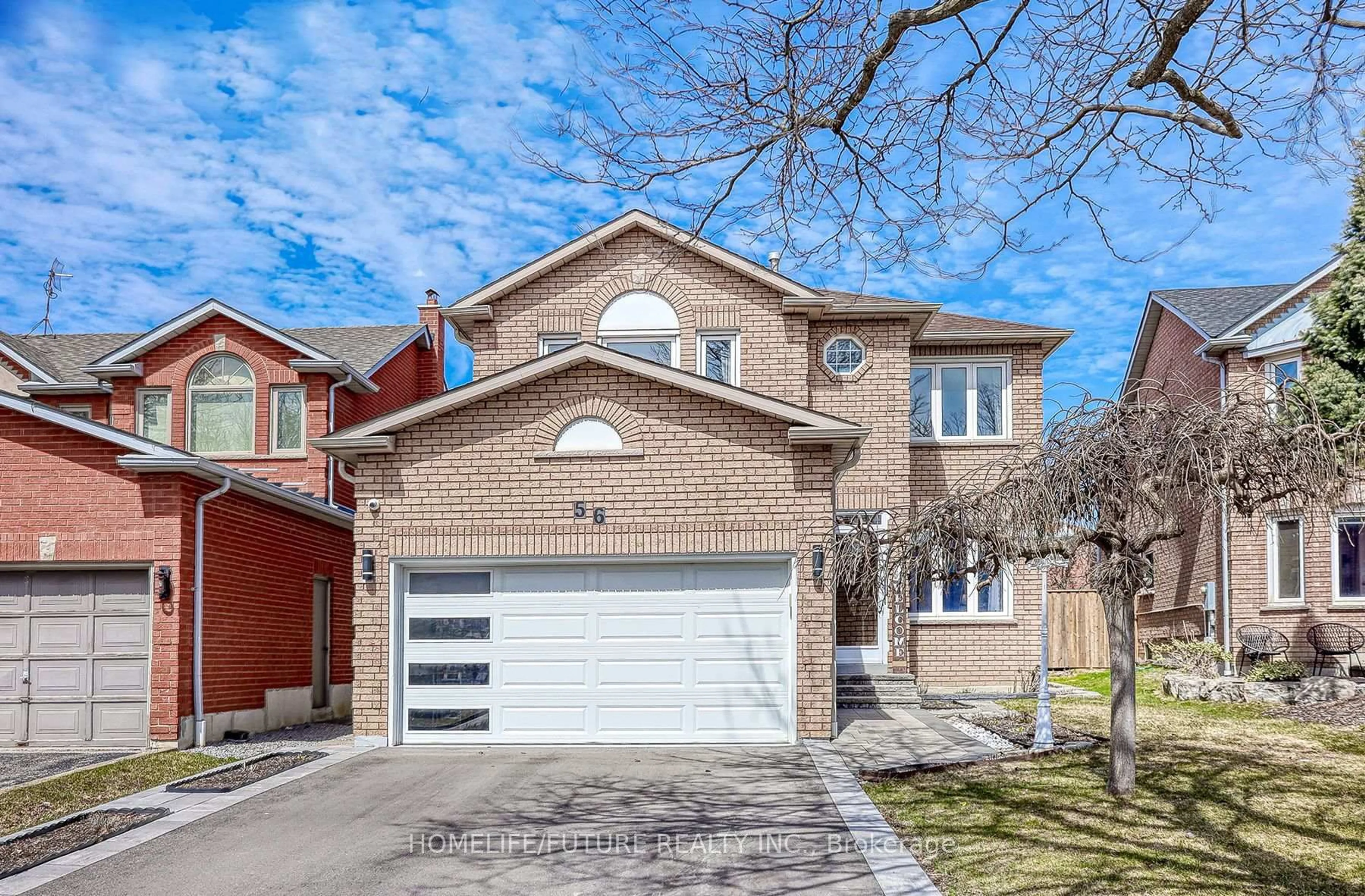 Home with brick exterior material, street for 56 Ringwood Dr, Whitby Ontario L1R 1Y7