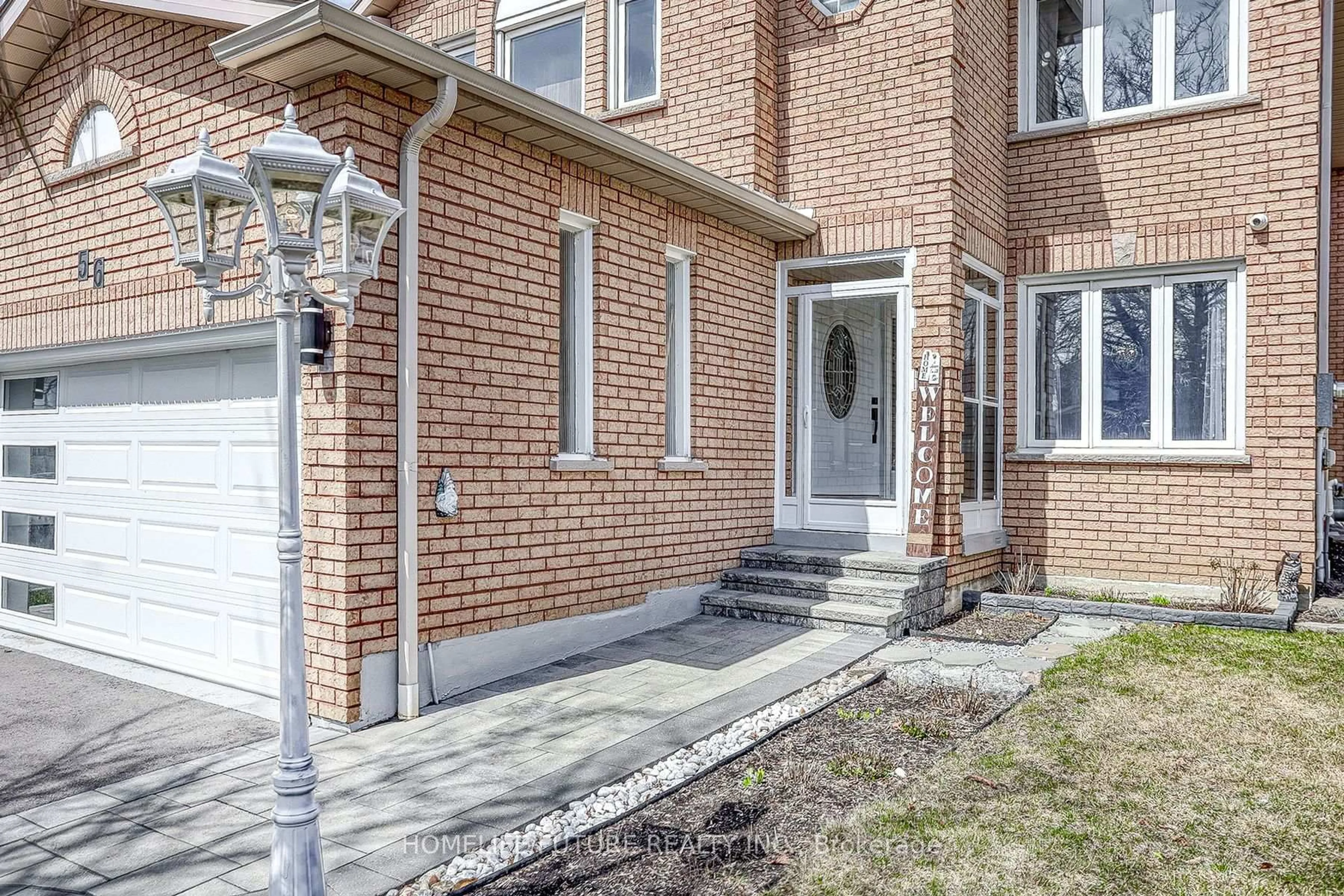 Home with brick exterior material, street for 56 Ringwood Dr, Whitby Ontario L1R 1Y7