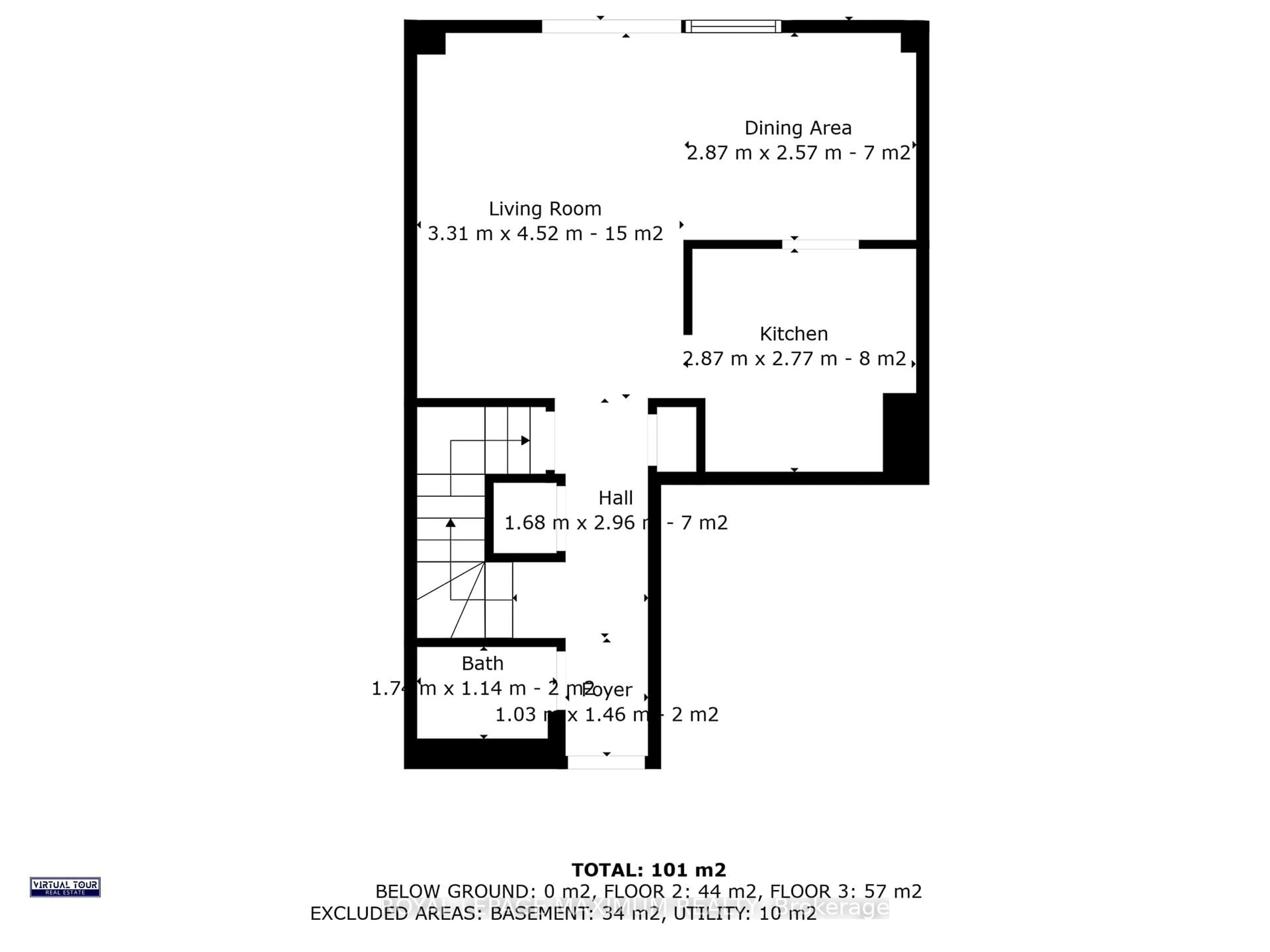 Floor plan for 50 Blackwell Ave #9, Toronto Ontario M1B 1K2