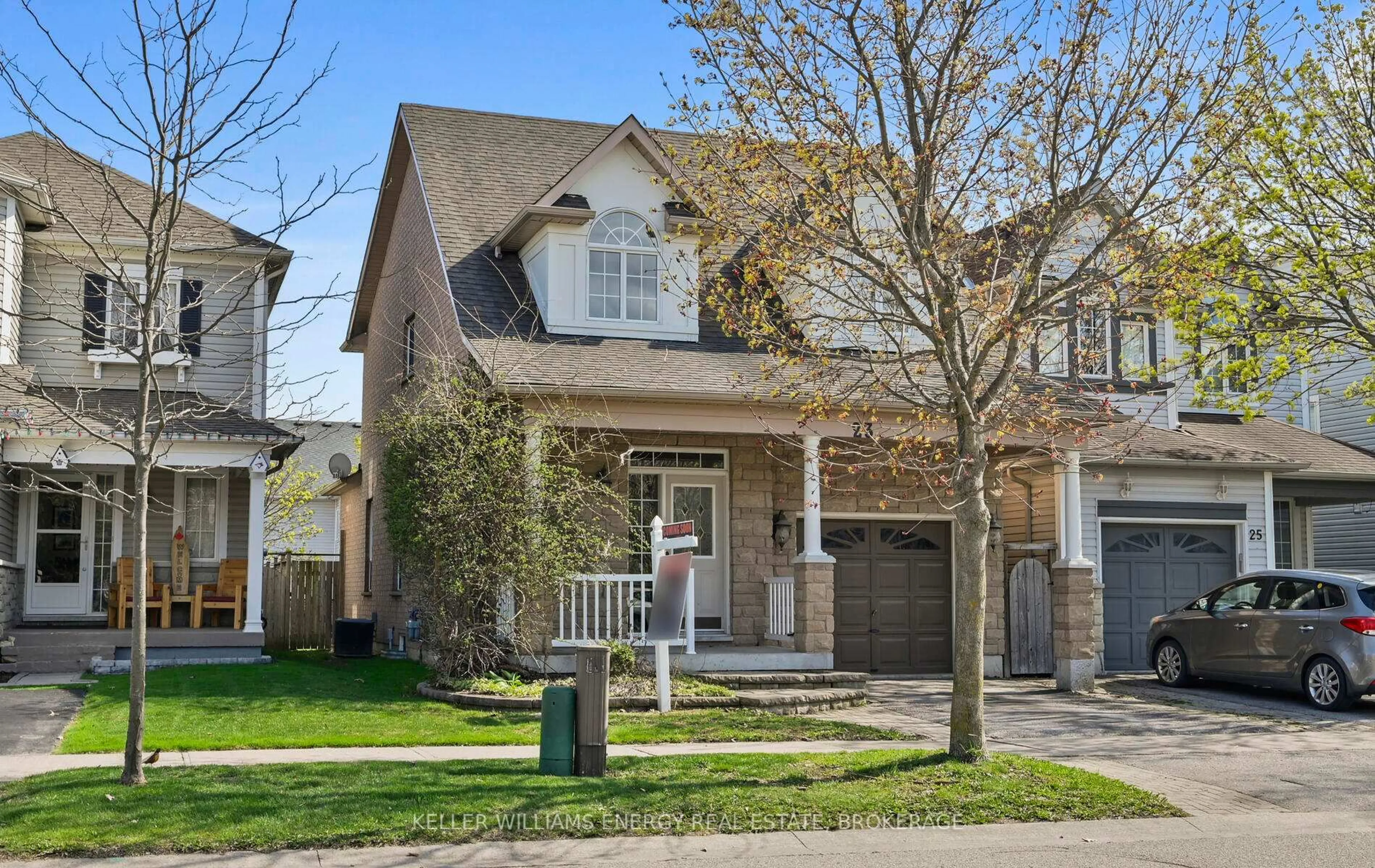 Home with brick exterior material, street for 23 Charest Pl, Whitby Ontario L1M 2B3