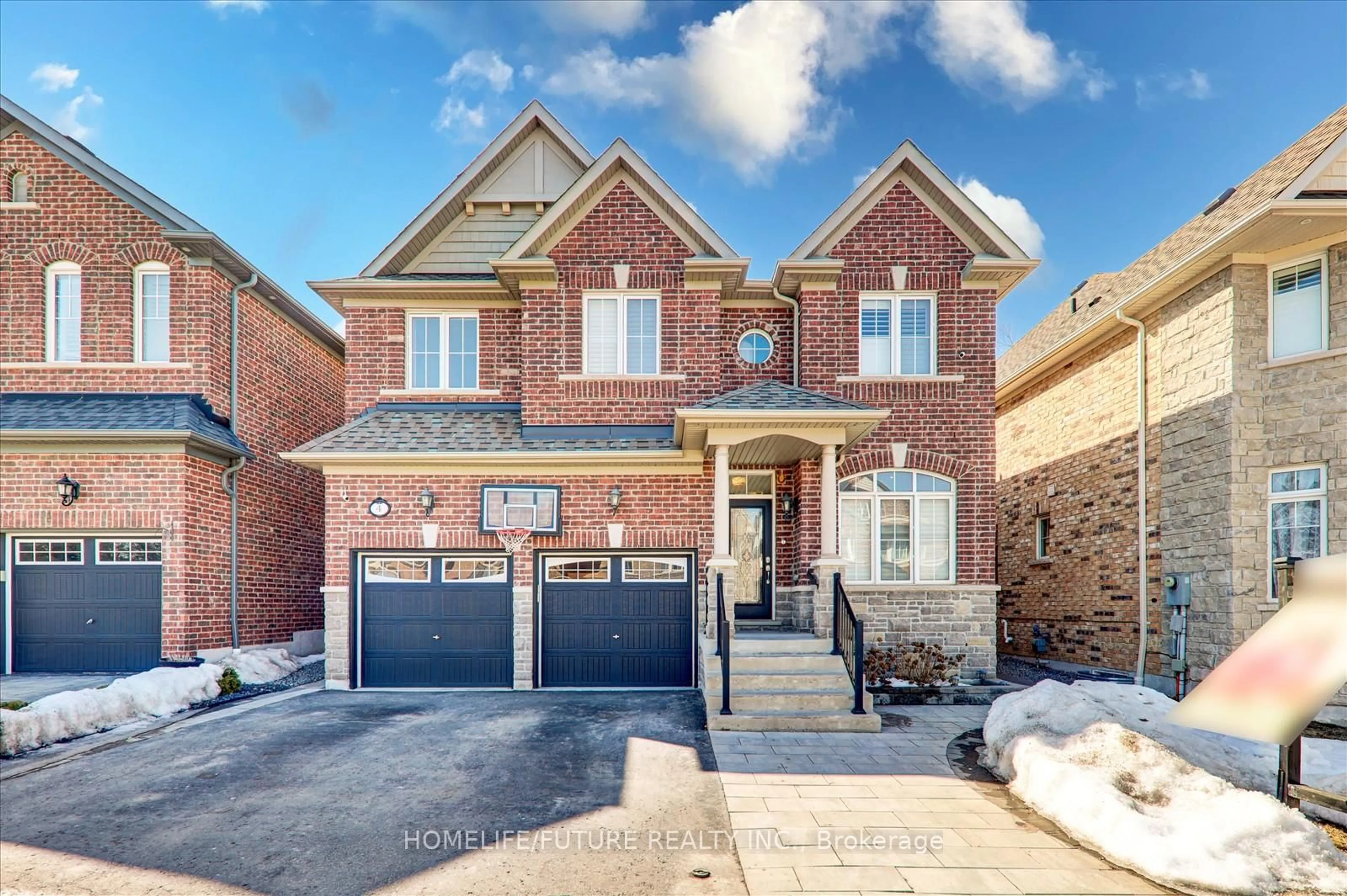 Home with brick exterior material, street for 4 Bignell Cres, Ajax Ontario L1Z 0P6